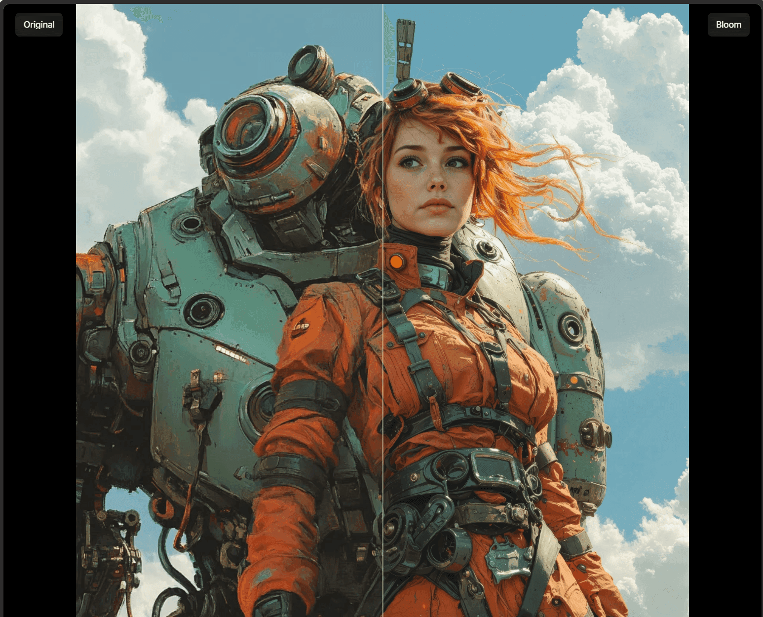 Topaz Gigapixel AI image enhancement result comparison