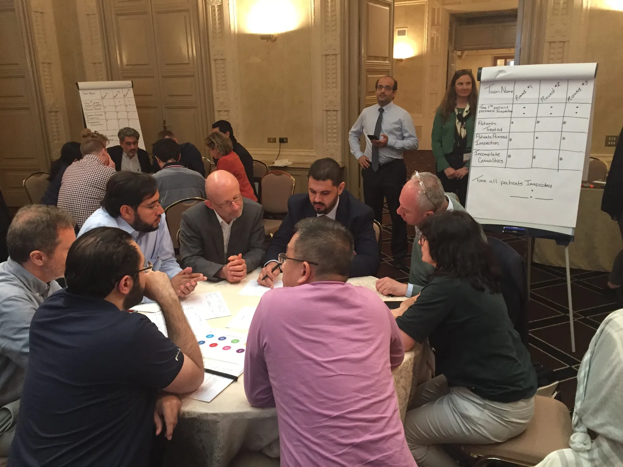 Participants working through cases at an EQuIP workshop