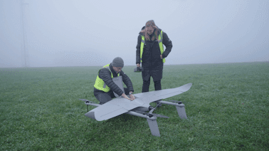 drone being made ready