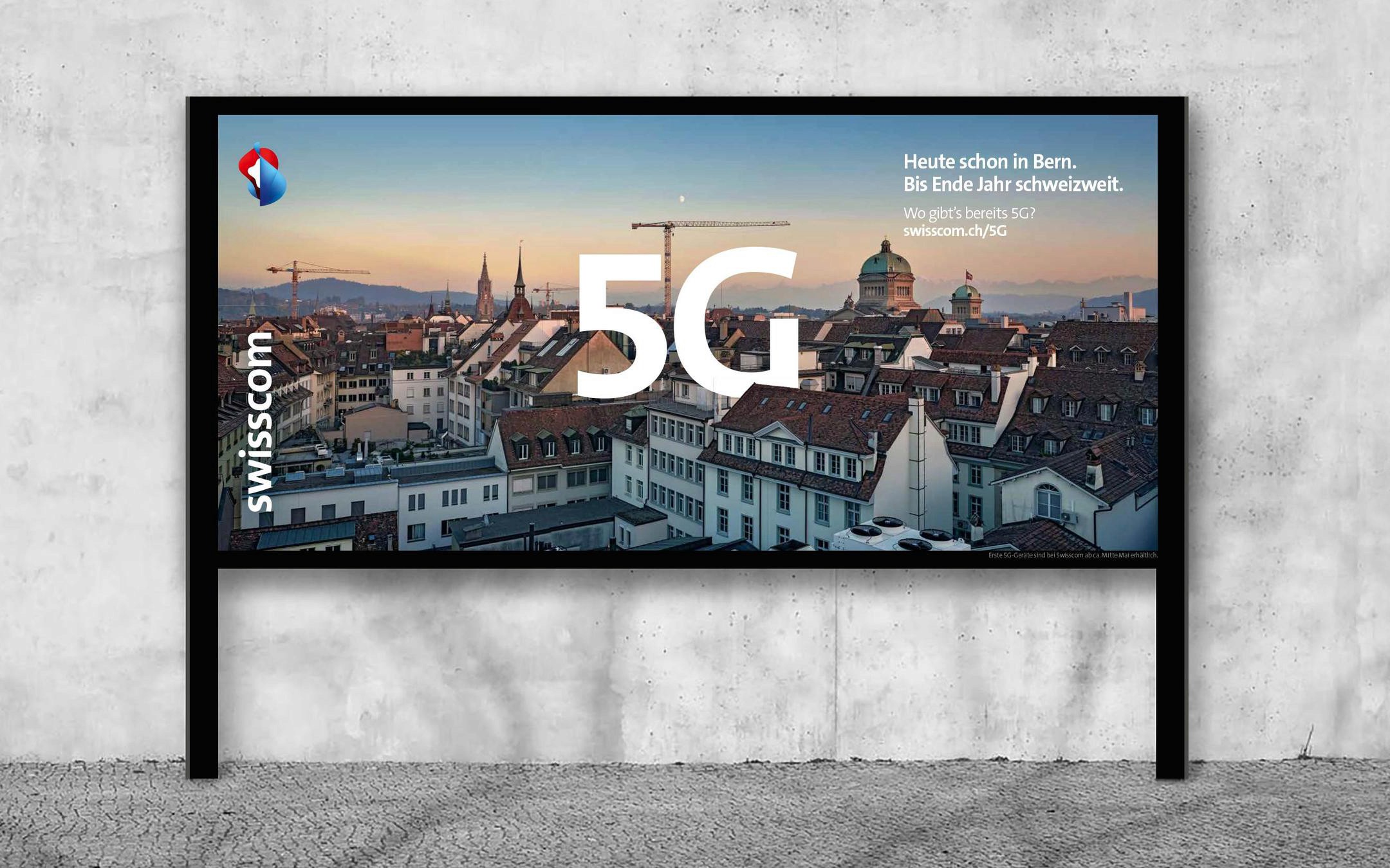 Swisscom F12 advertising poster billboard outdoor