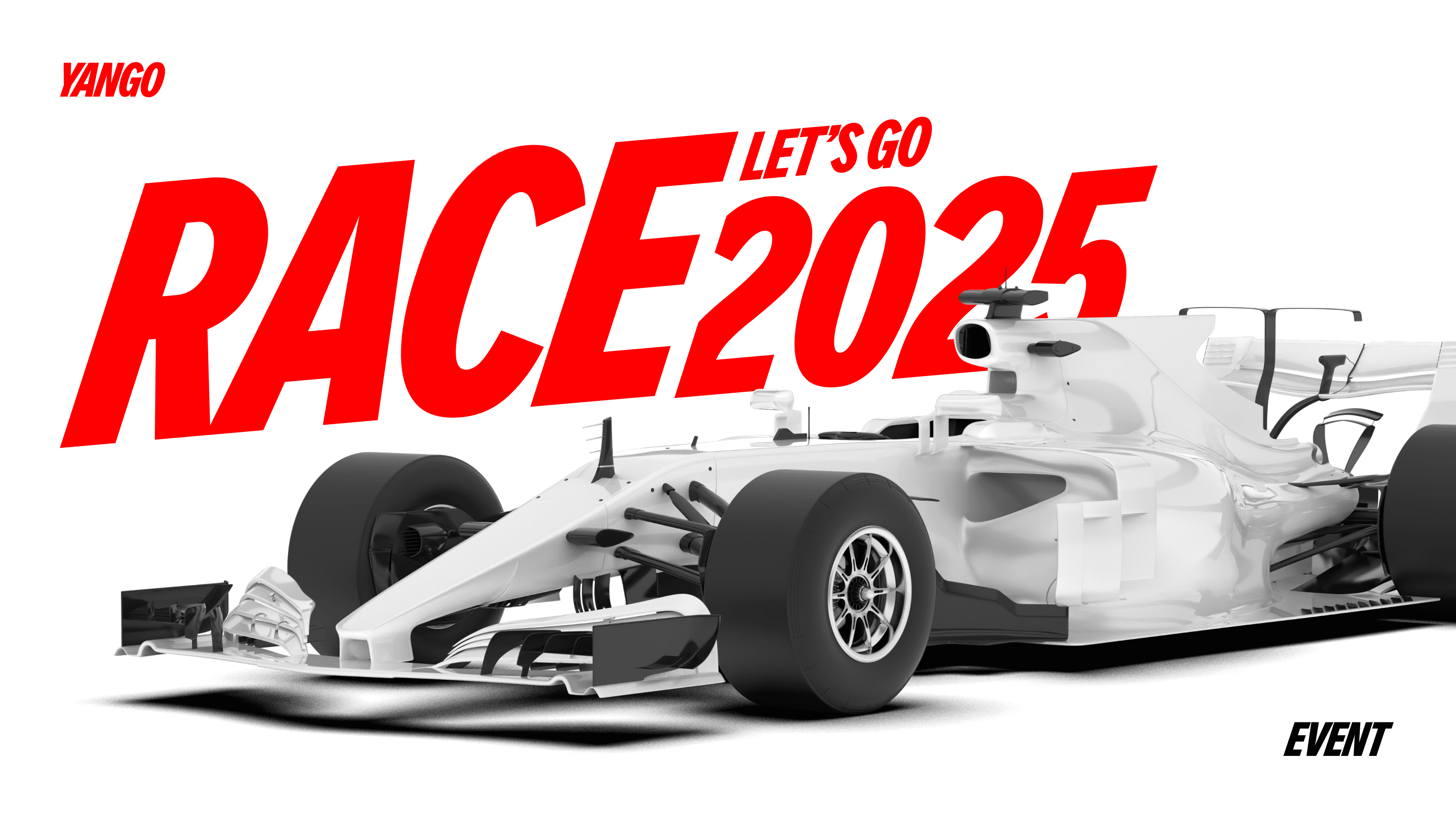 Promotional poster for Yango corporate event, designed by our team