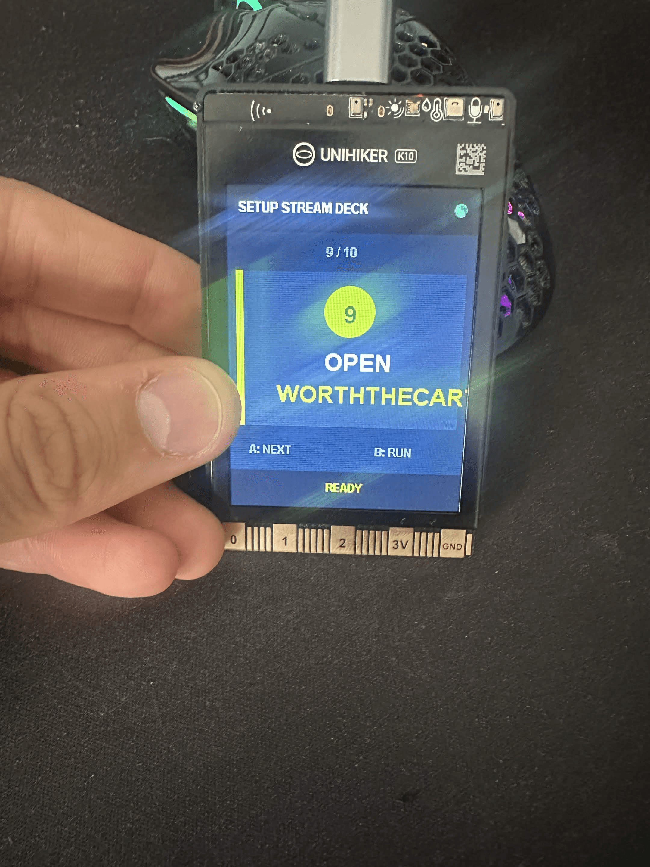 Custom UNIHIKER K10 stream deck controlling media, OBS, Spotify and other PC applications.