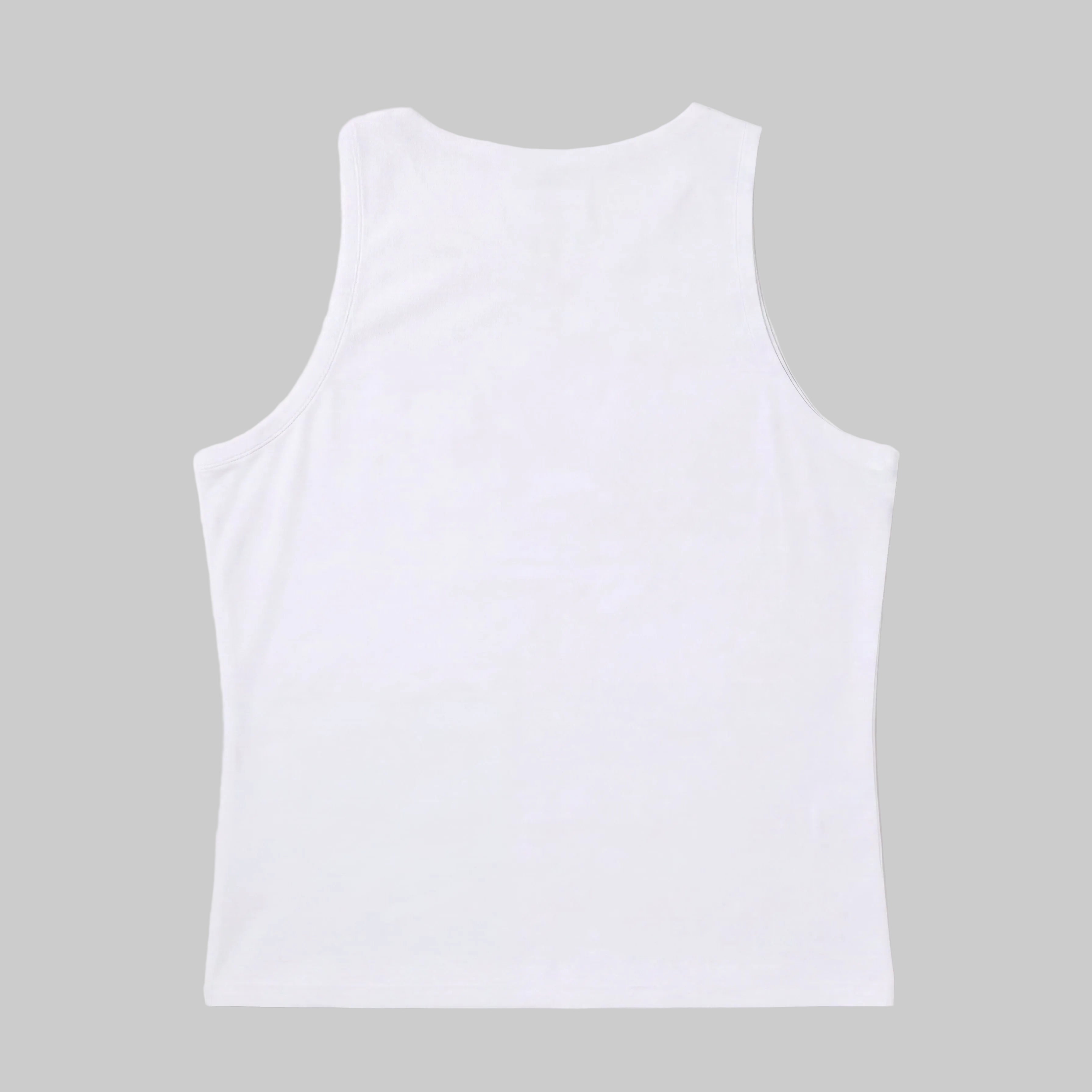 LUCA Meander women's cycling vest in white, back flat lay