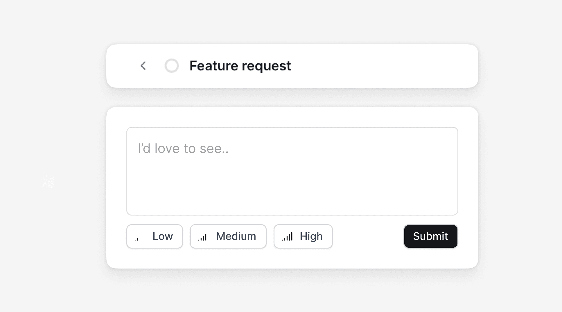 Feature request tool productlane