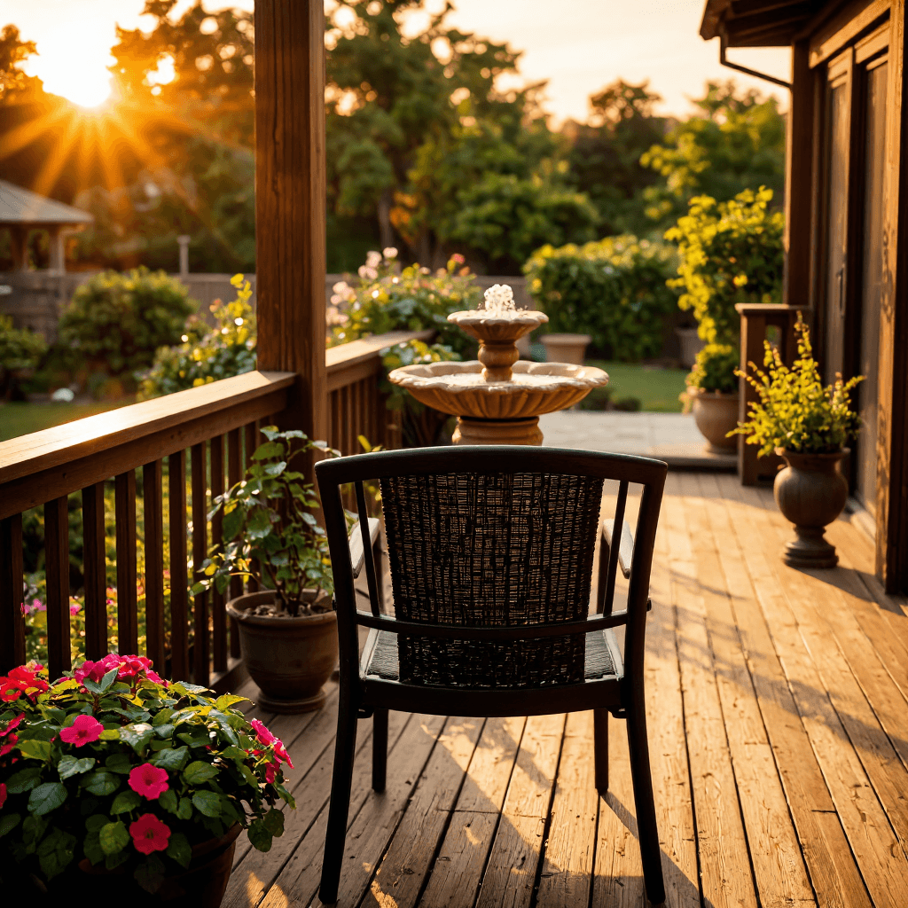 product photography of Outdoor furniture