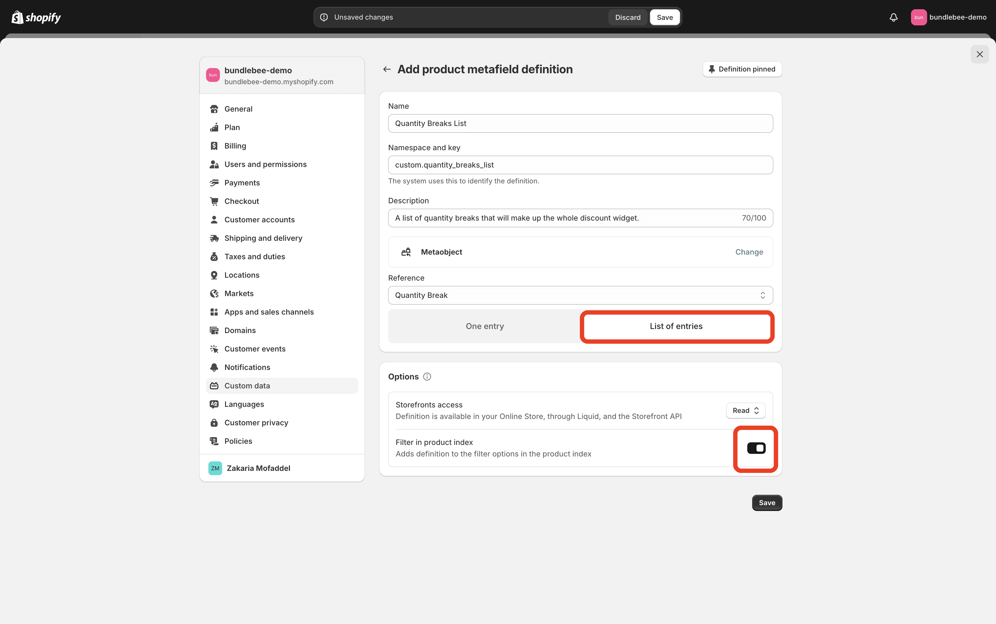 Instructions to find the correct settings