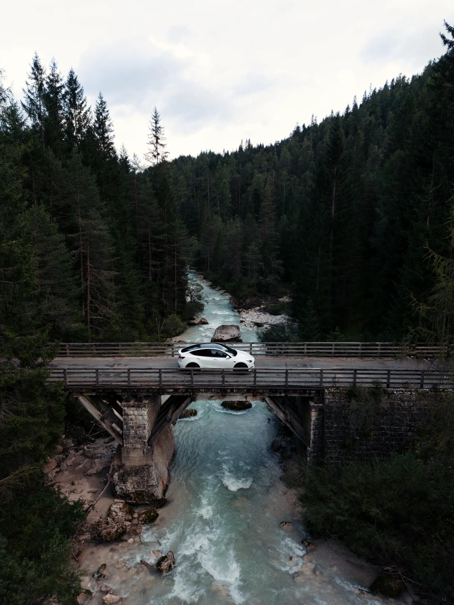 Photography Dolomites: professional shots for social media for Tesla.