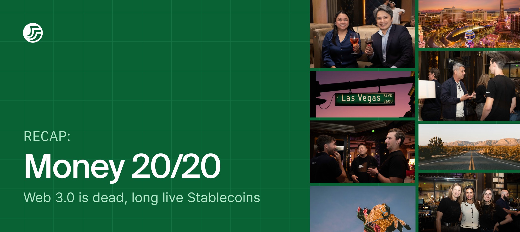 Digital collage of the Money 2020 event recap from OpenFX.
