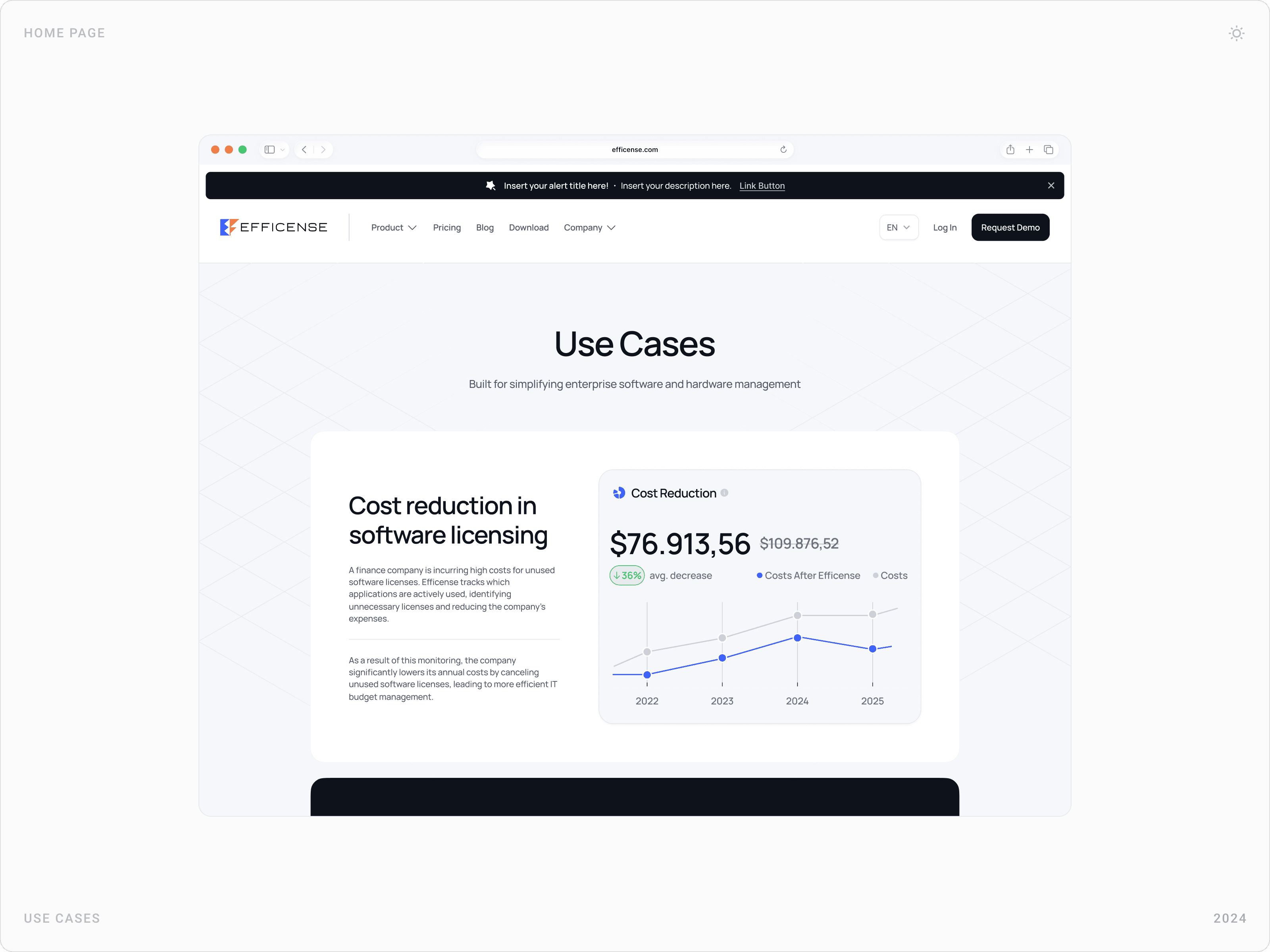 Professional Enterprise Use Case Section Design