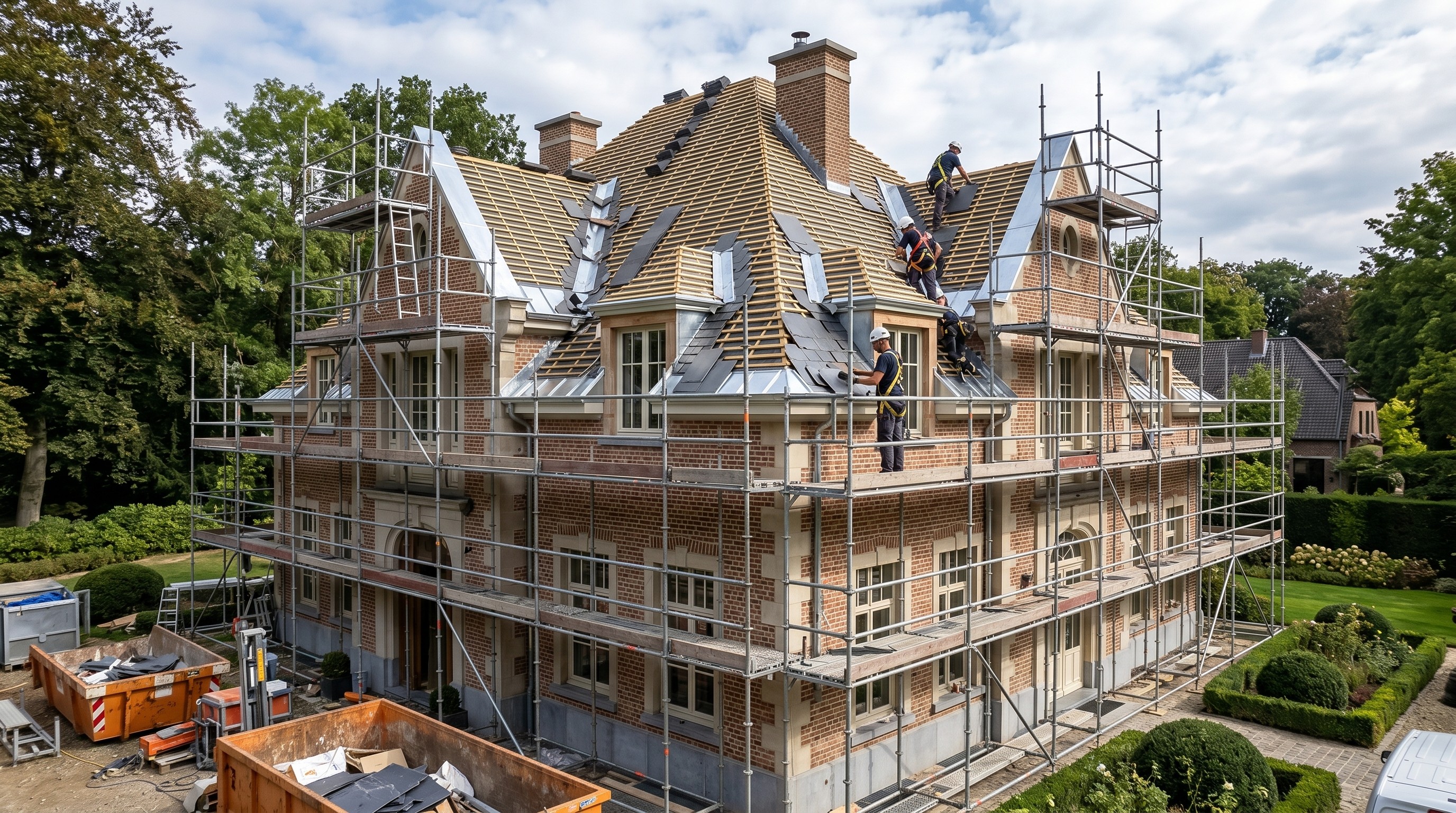 travaux toiture Woluwe-Saint-Pierre ardoise zinguerie couverture rénovation
