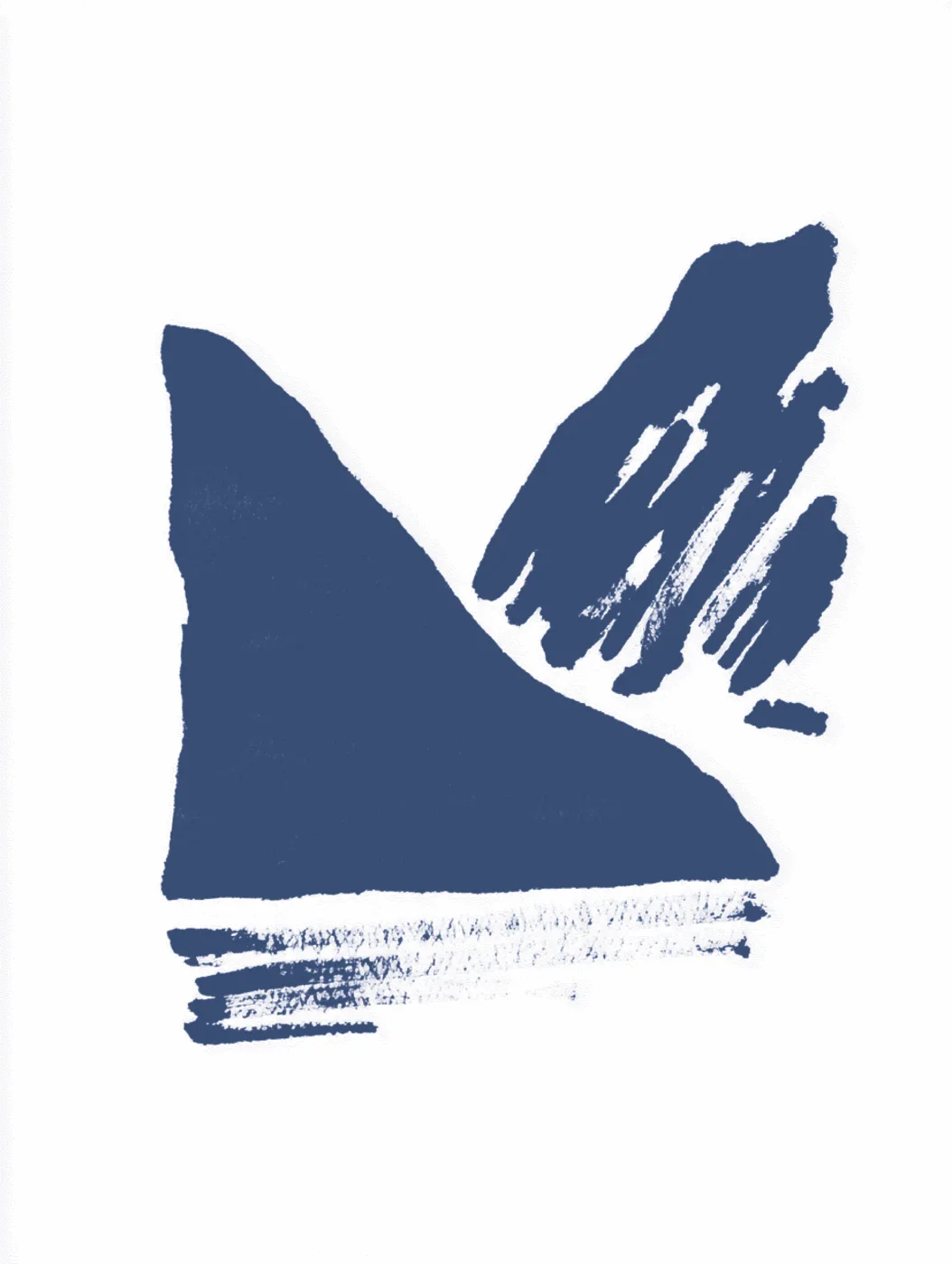 Blue mountain illustration