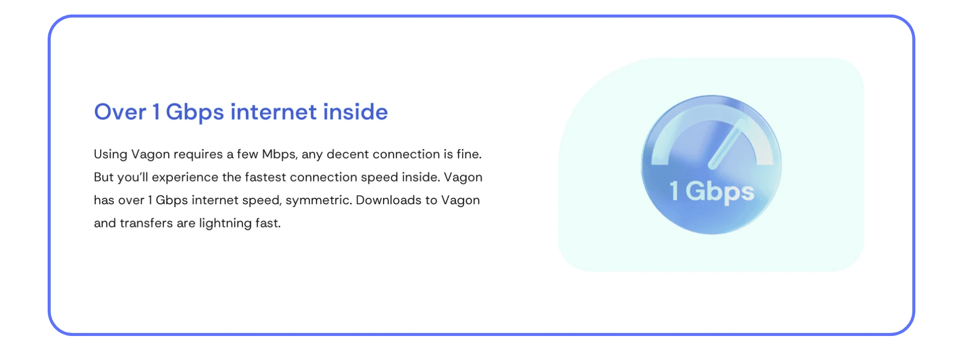 Vagon Cloud Computer showing over 1 Gbps internet speed for smooth Autodesk Maya performance.