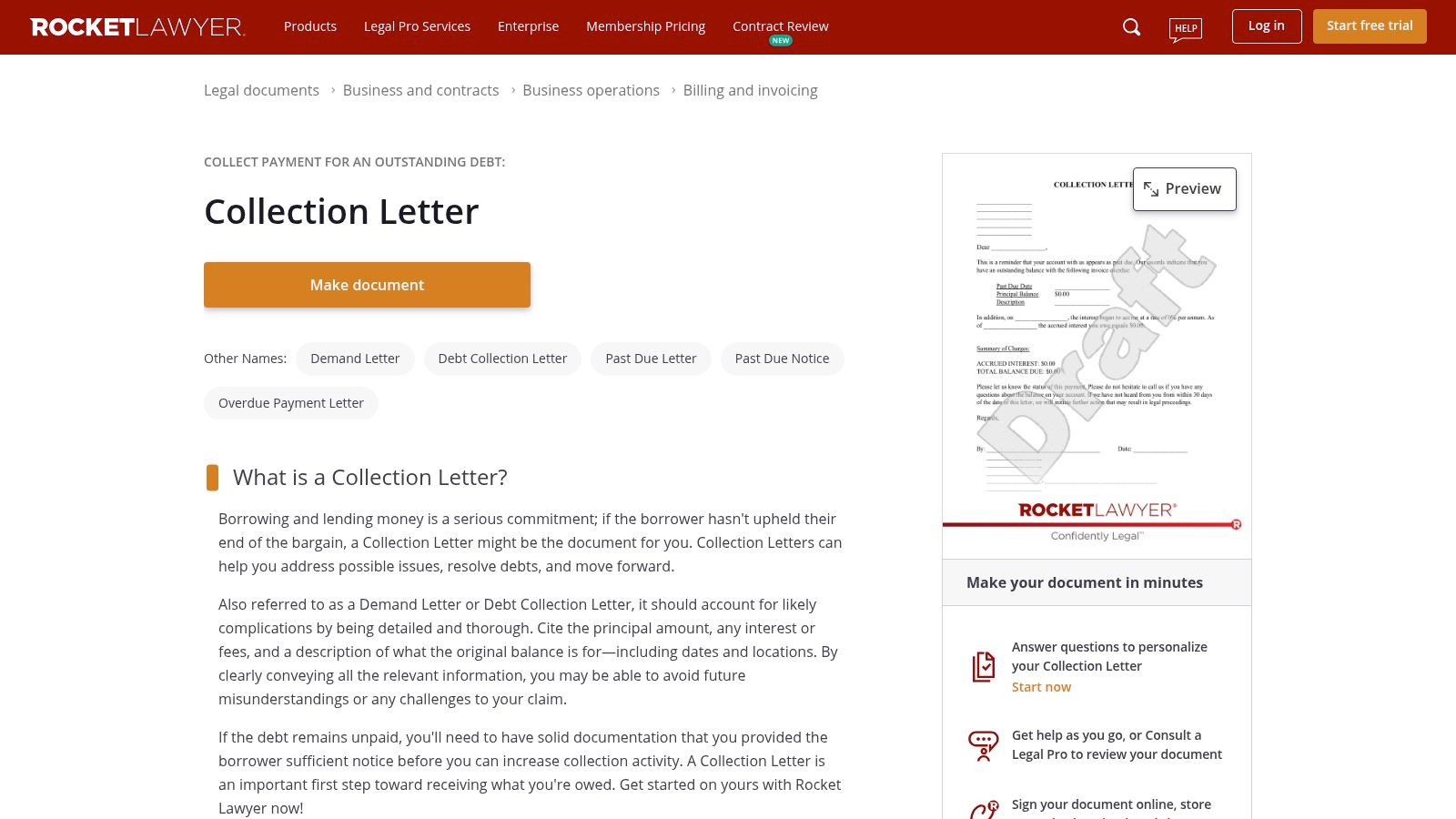 LawDepot - Demand Letter (US)