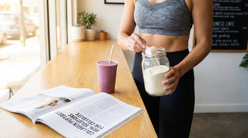 Collagen peptides for cellulite