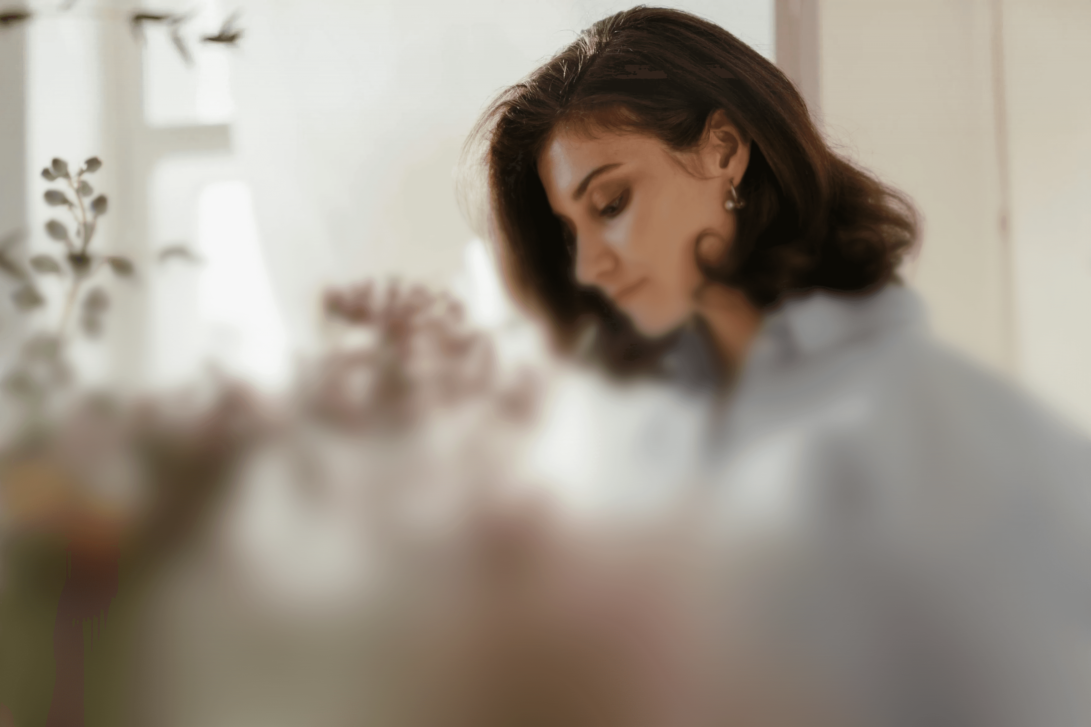 Florist working in flowershop