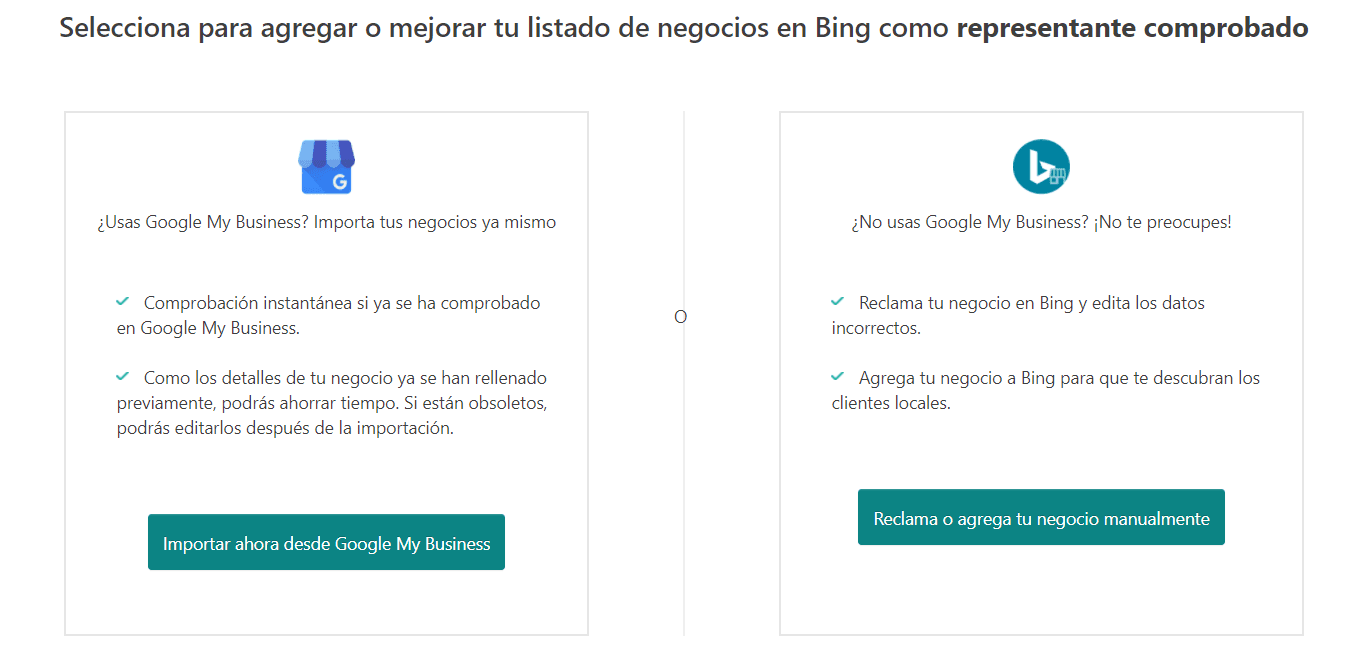 Bing Maps Con Gmb