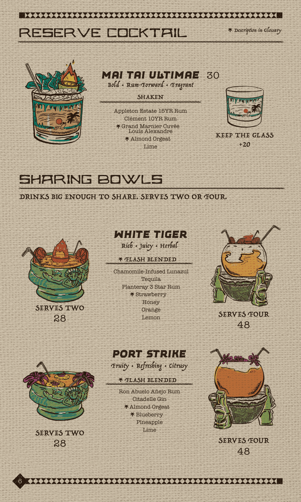 Callisto Cocktail menu 5