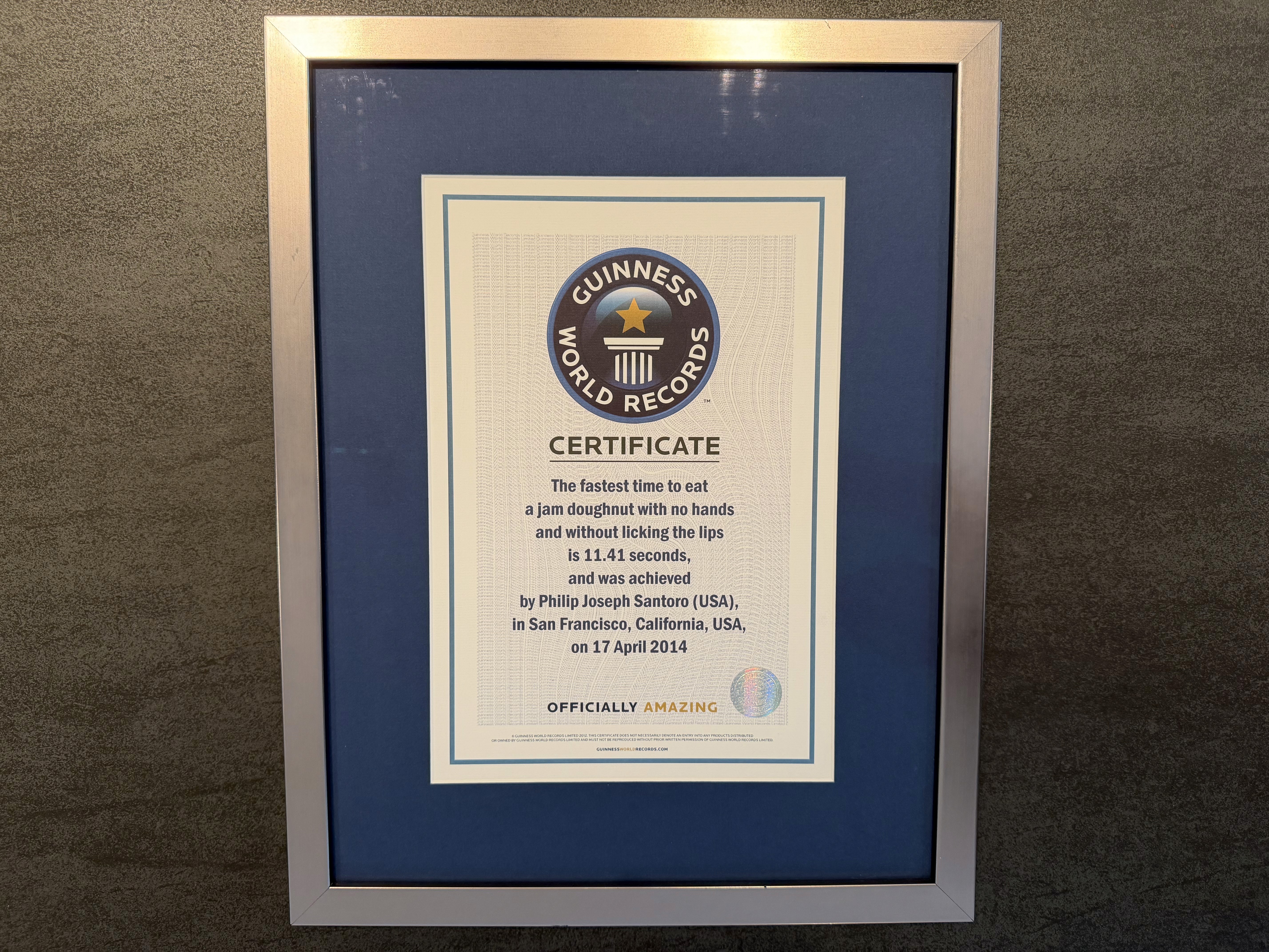 Phil Santoro Guinness World Record