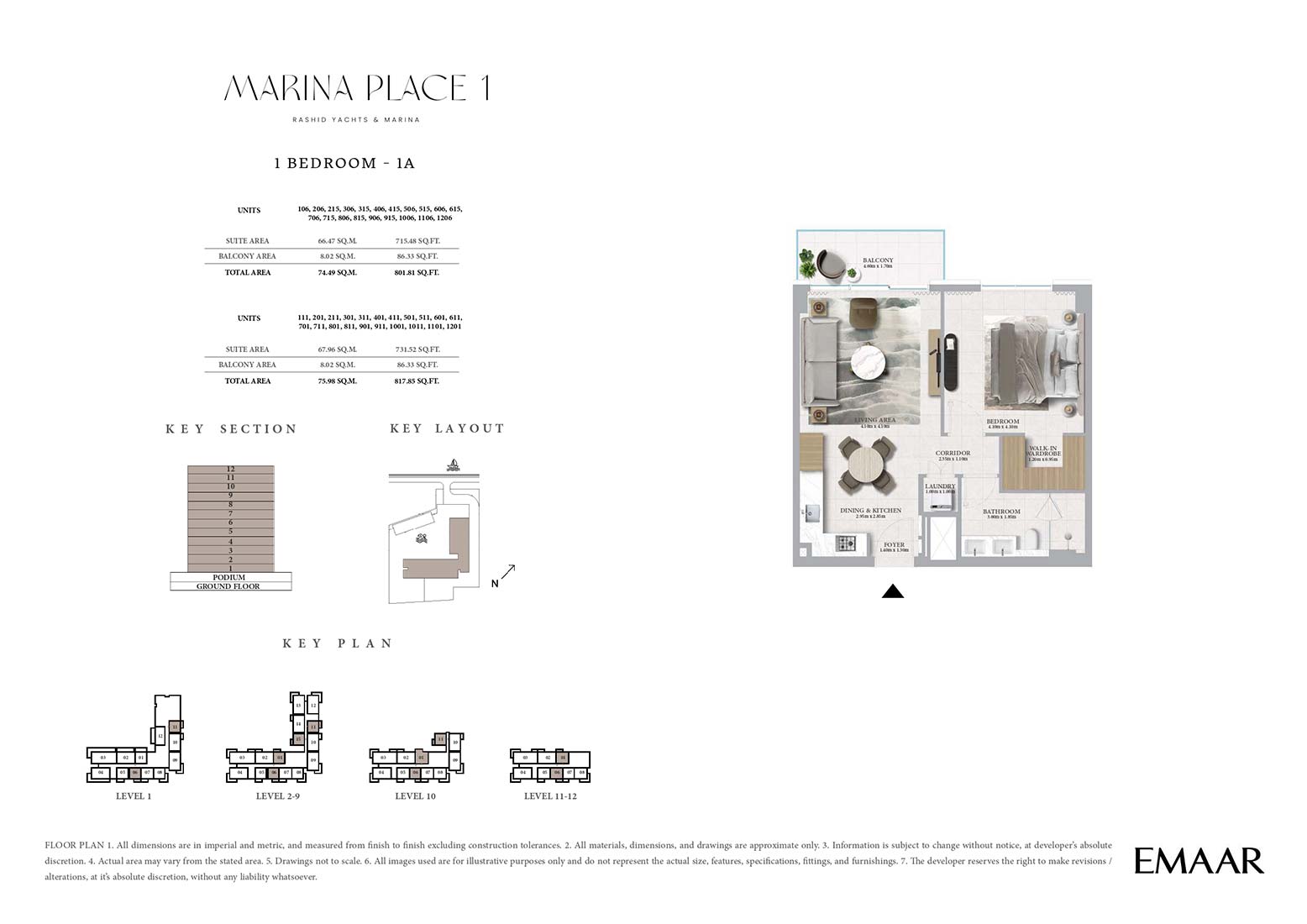 Marina Place 1-bedroom