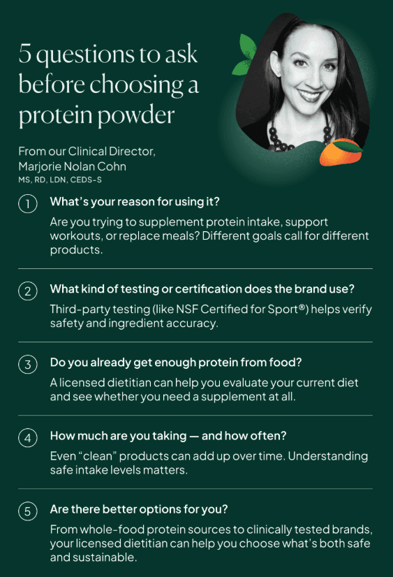 what to know before buying a protein powder