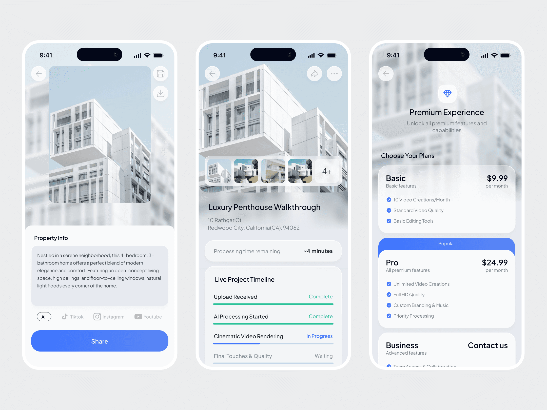 Image of Vistavue Mobile App Design
