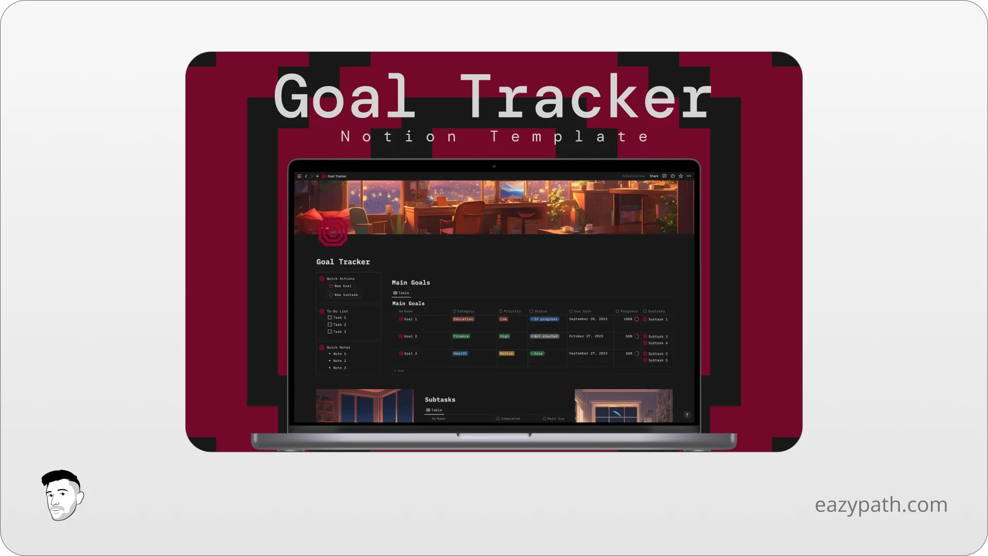 Ultimate Goal Tracker Notion Template