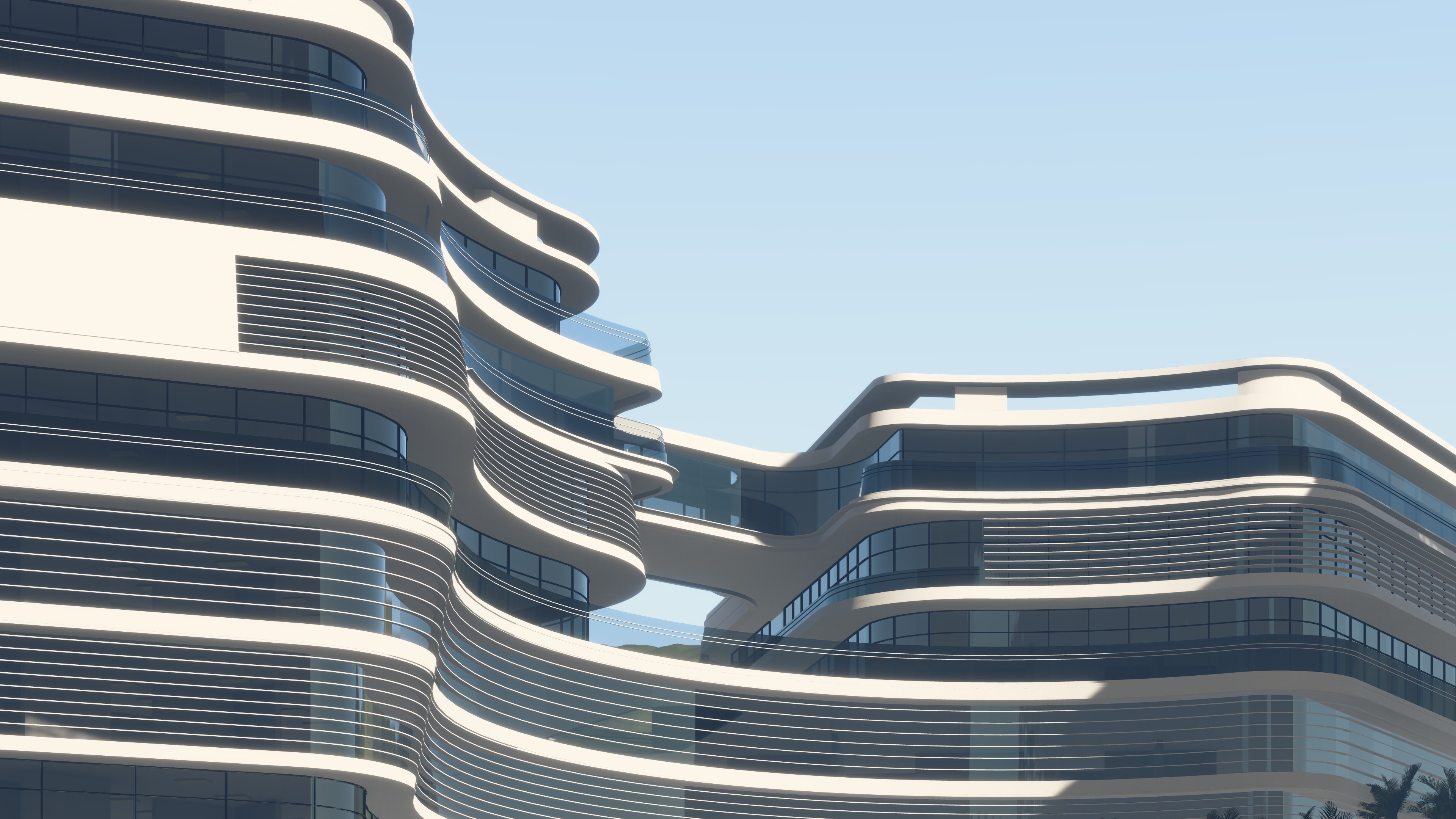 The 500 Bed Teaching CSC Hospital is a state-of-the-art healthcare facility in Islamabad designed by Saud Architects, featuring a curvilinear plan around a central courtyard with views toward the Kheri-Murat Range.