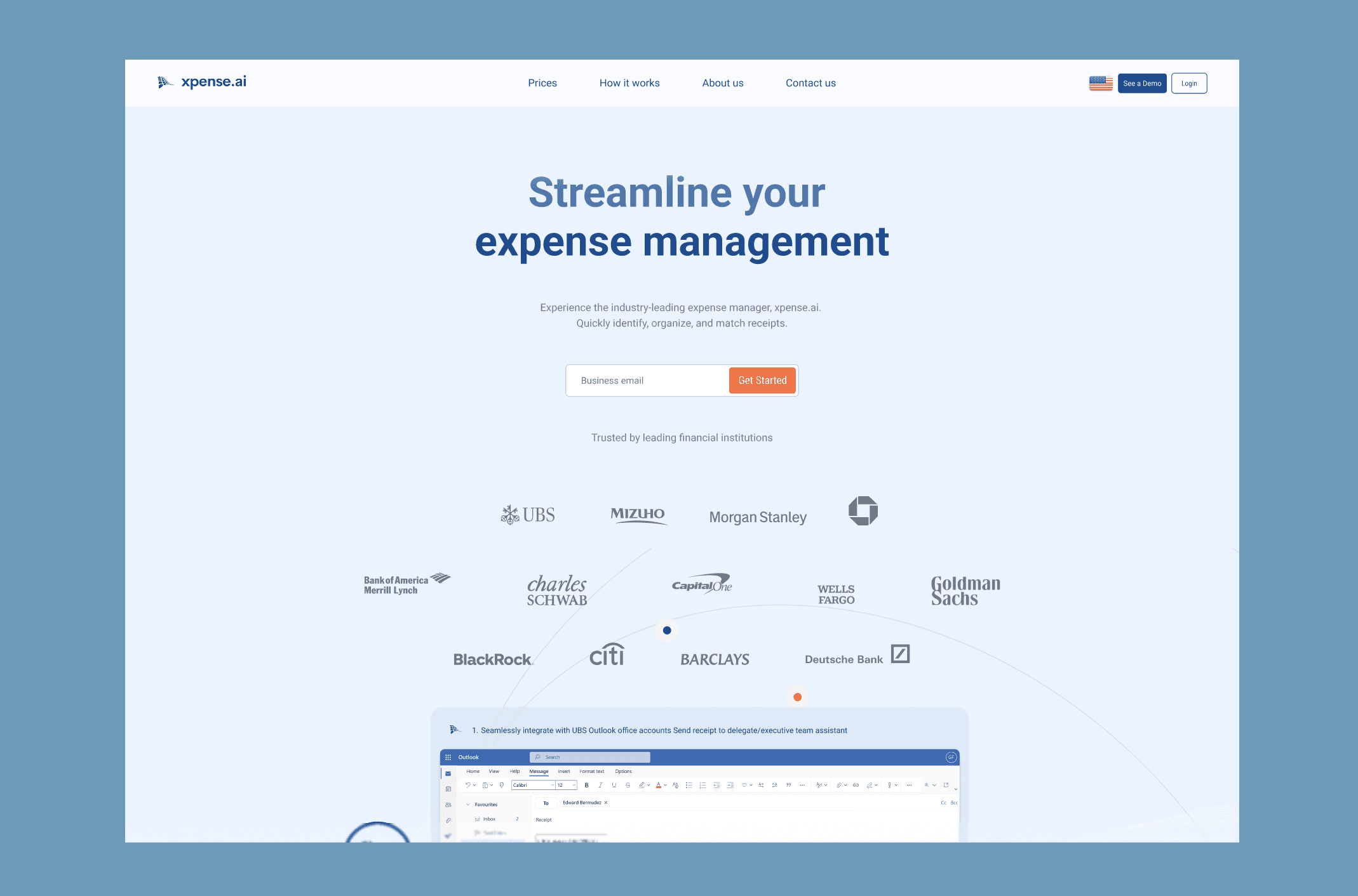 About/Sign up Page | Header | Website integration sign up page
