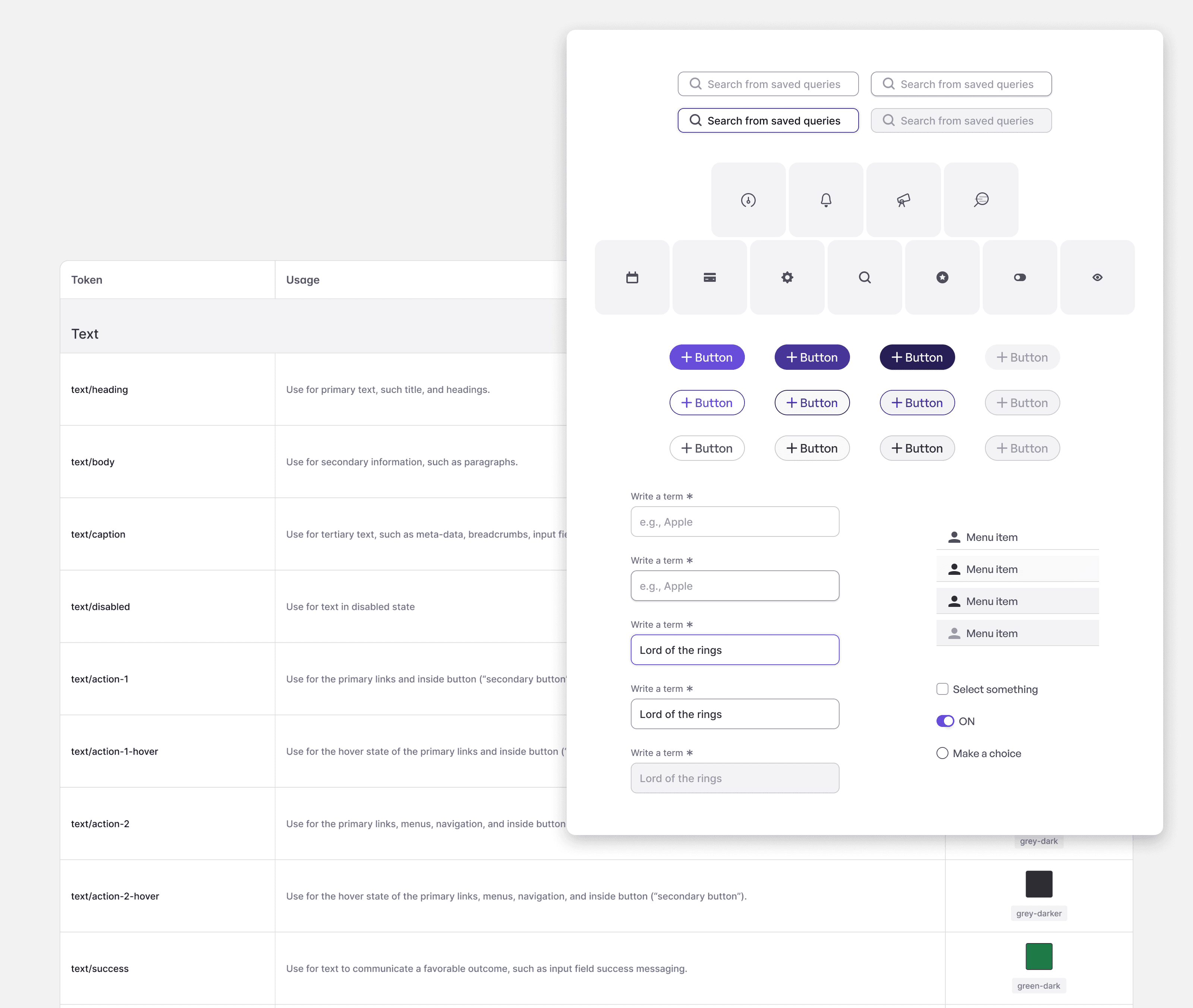 parwana design system documentation. design system documentation, design system components