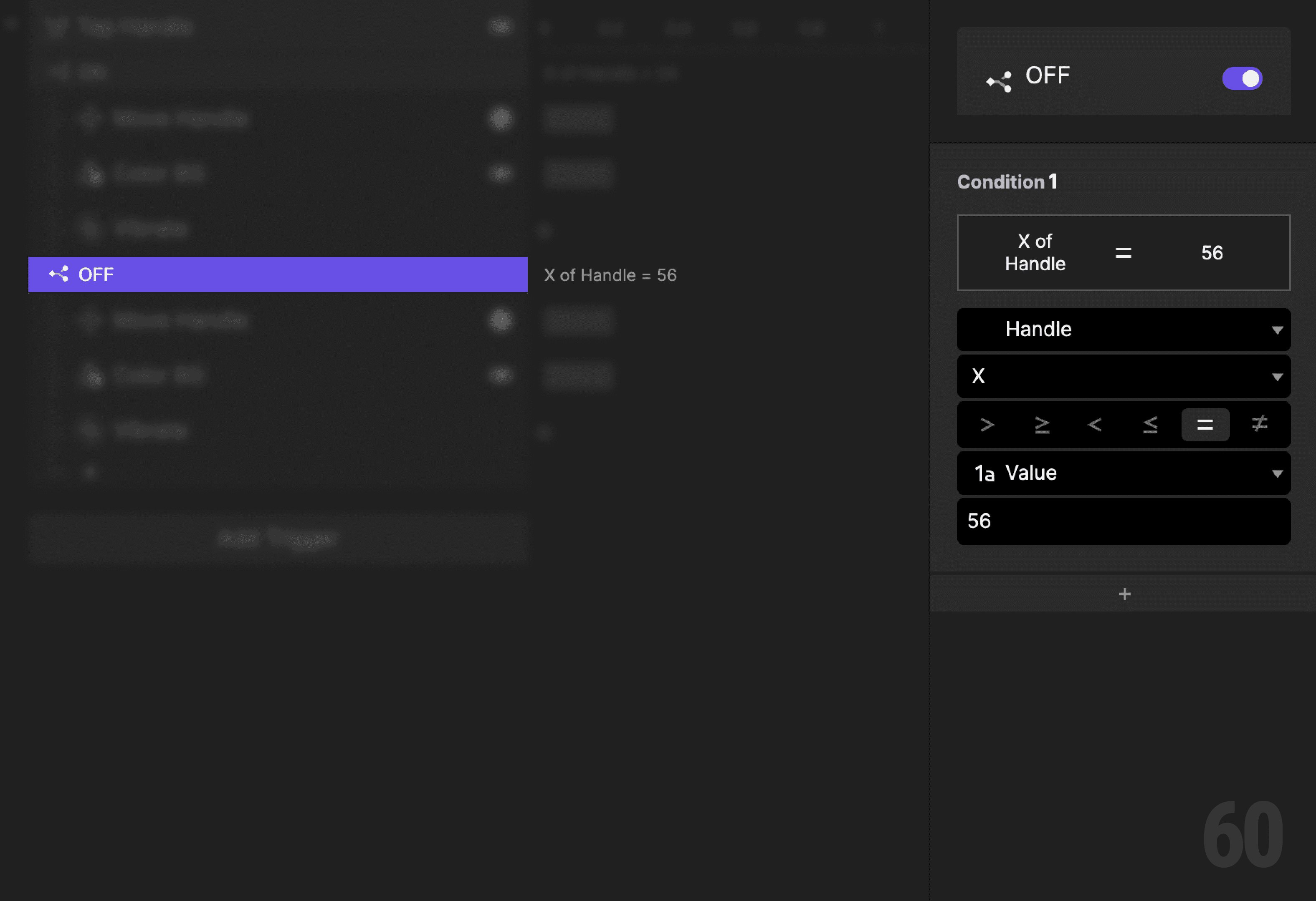 This is a screenshot of Step 6: Create a condition (toggle off).