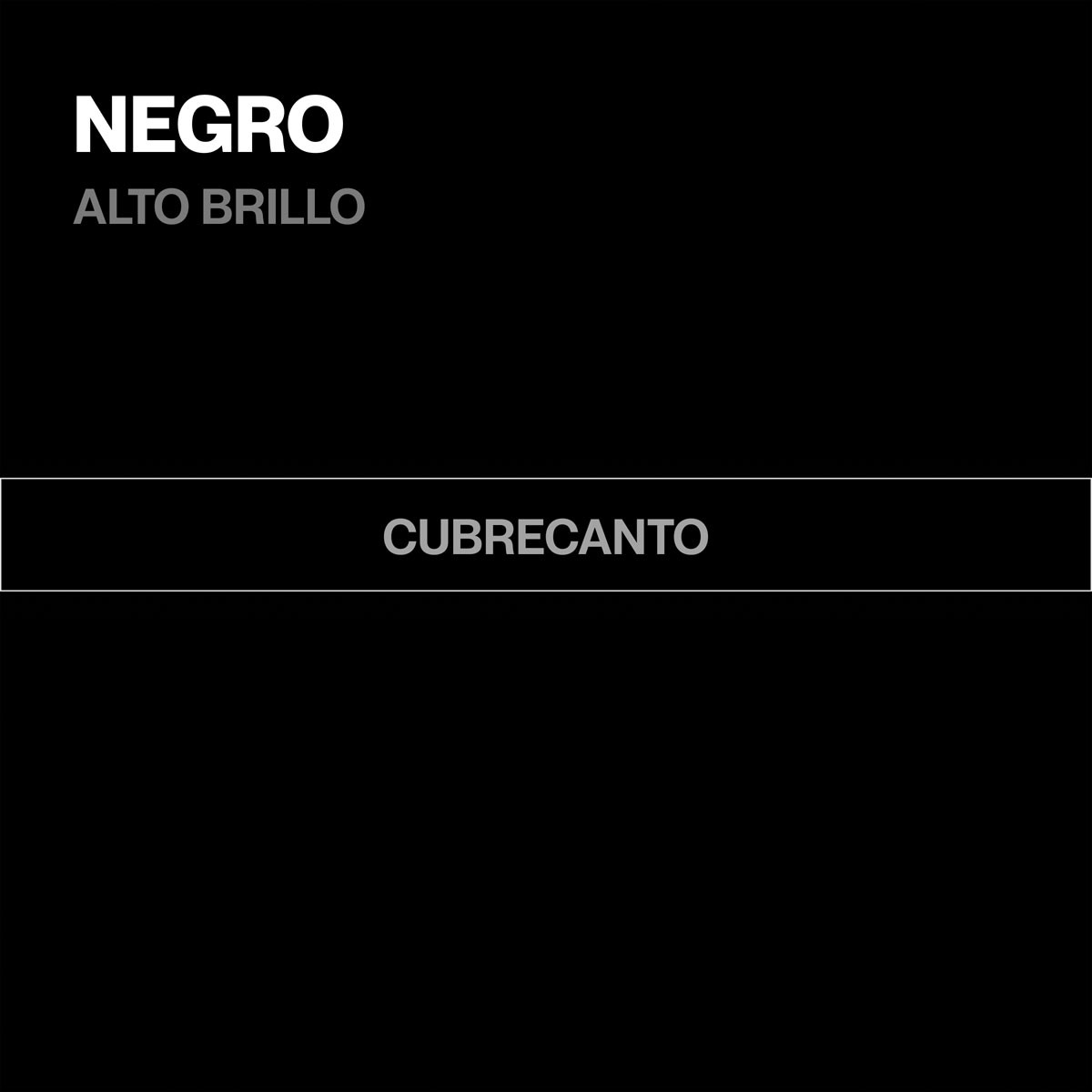 Rollo Cubrecanto Alto Brillo Negro | 100 MTS  