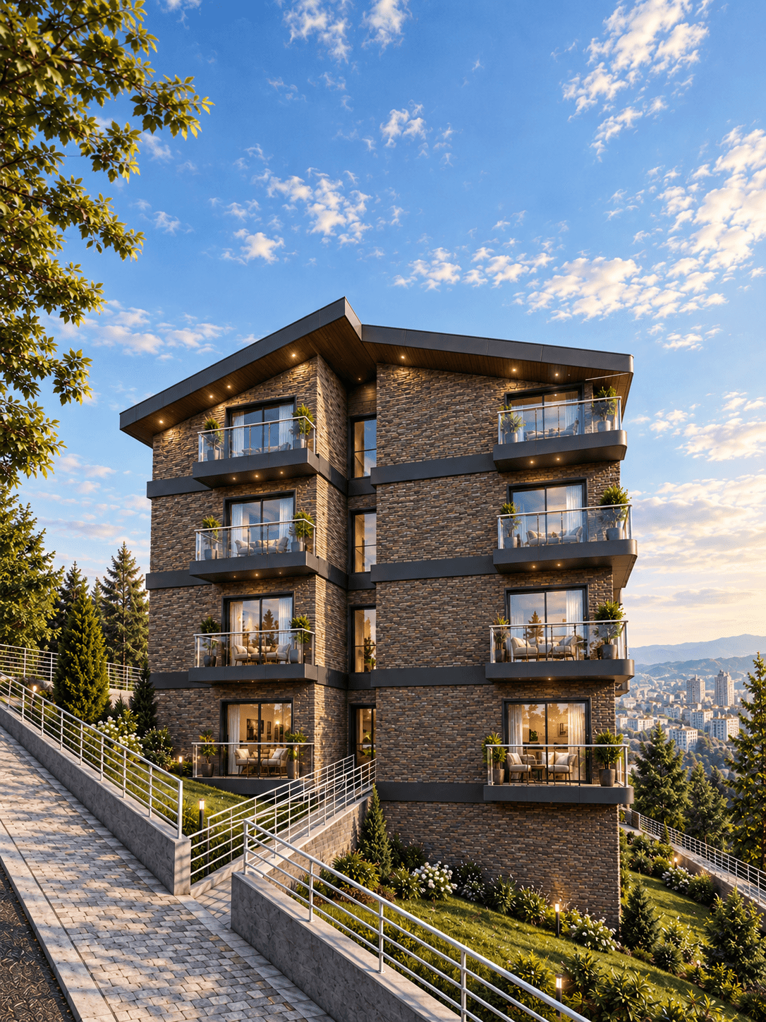 MEDAR Batıpark site içi yaşam alanları
