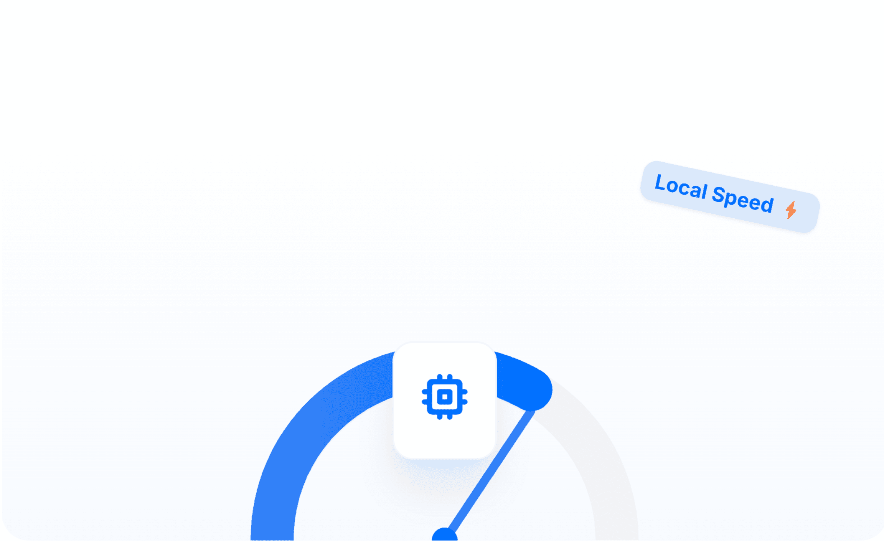 Gauge showing levels of user engagement, with tags for high and low engagement percentages.