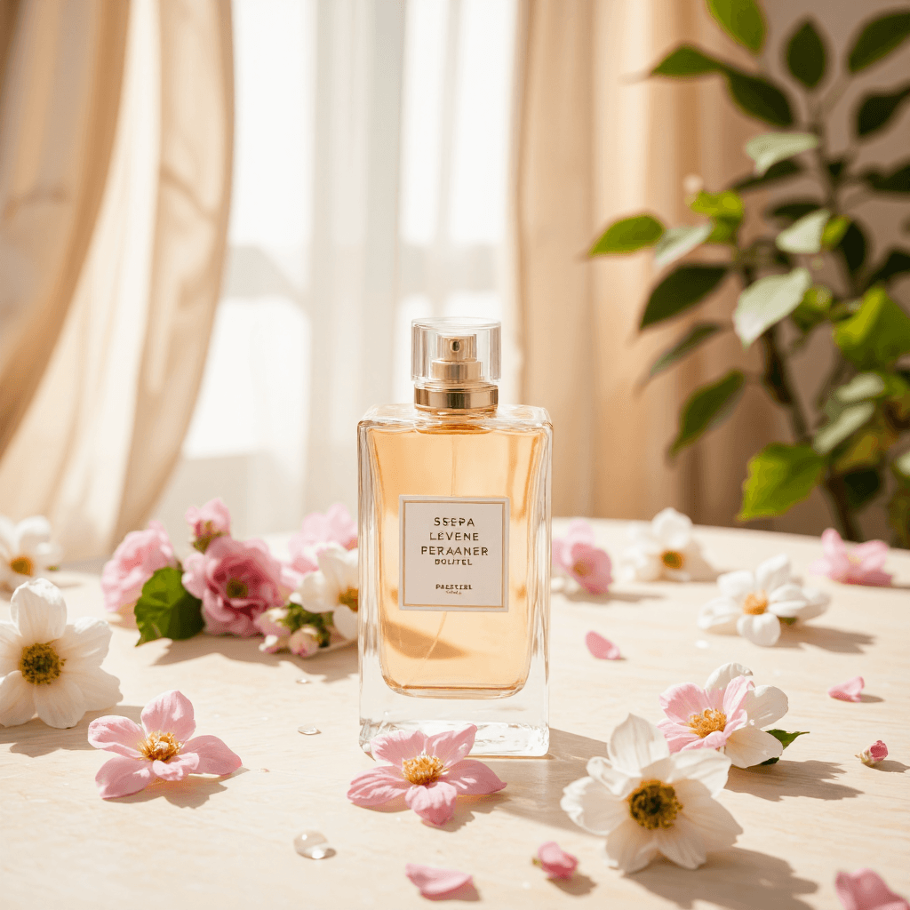 product photography of perfume bottle