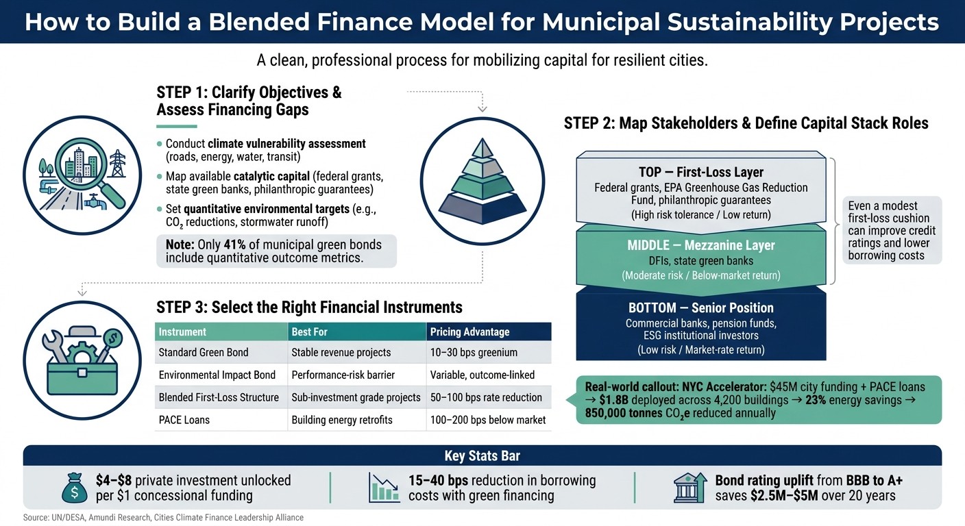 How to Build a Blended Finance Model for Municipal Sustainability Projects