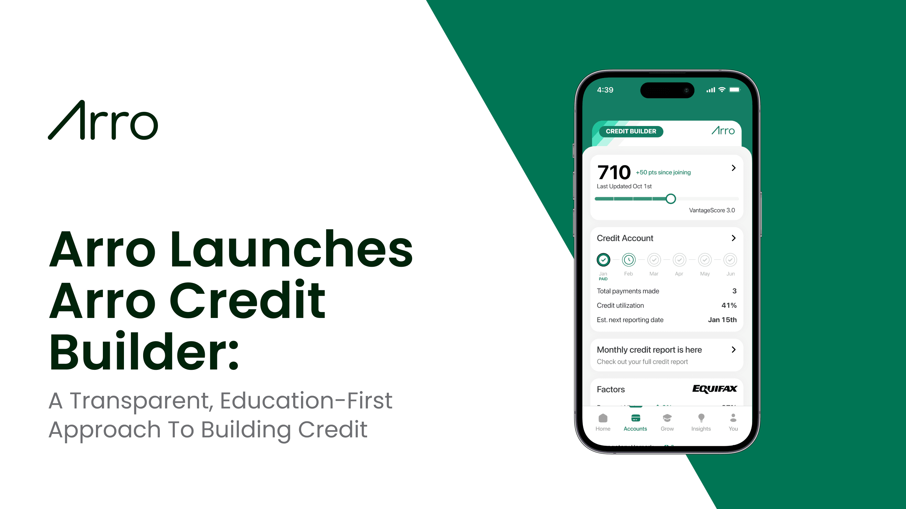 Mobile Arro Credit Builder