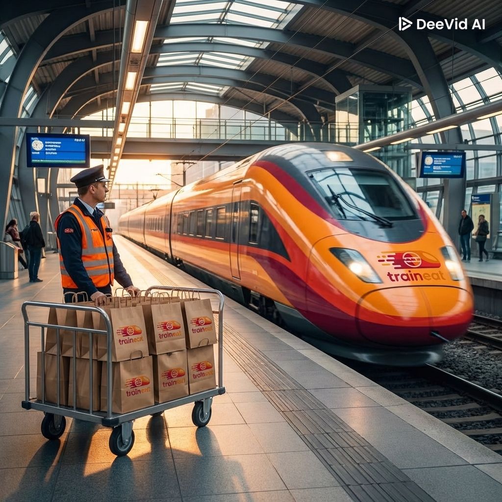 moving train near trees