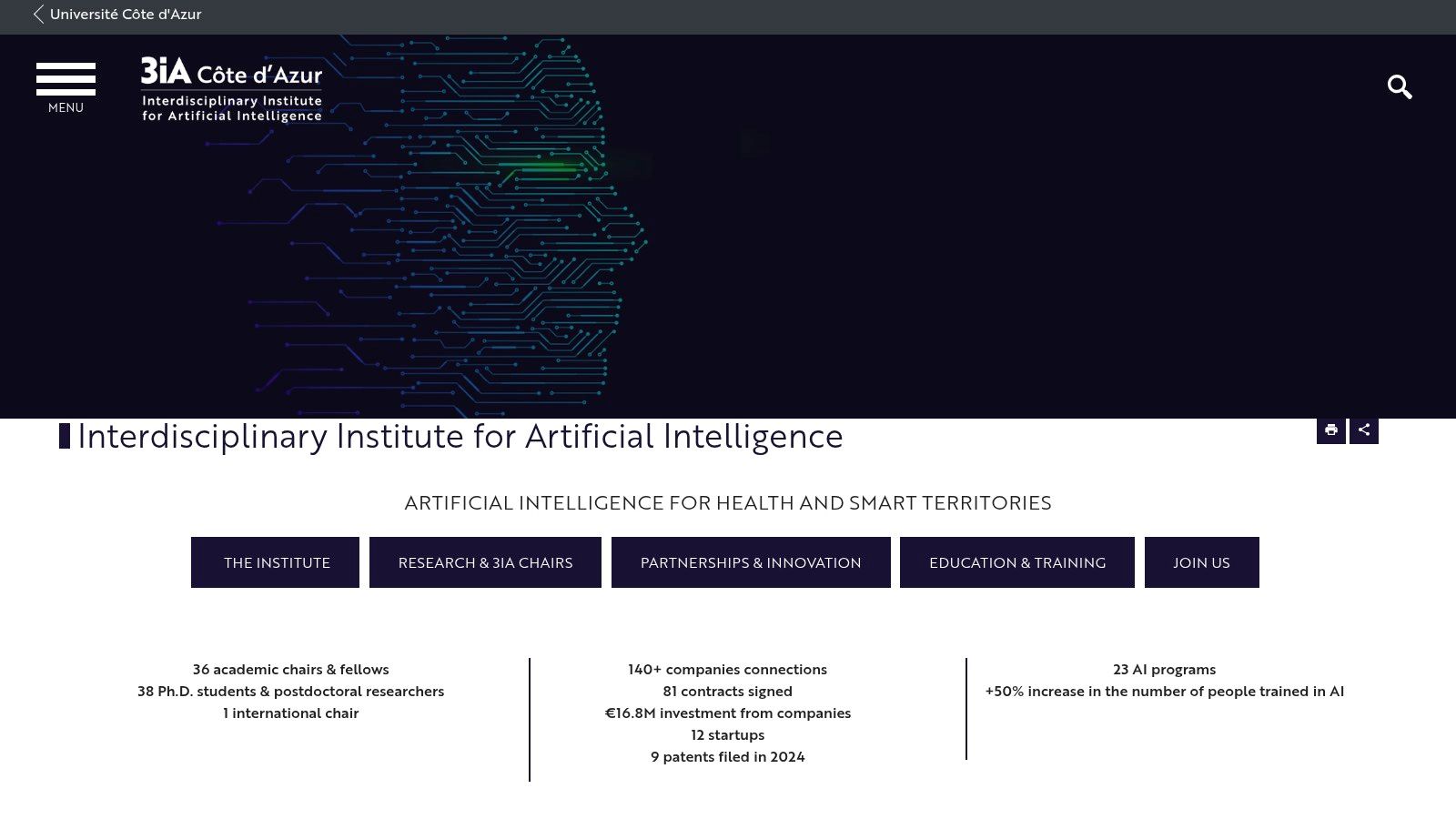 Événement de networking au sein de l'institut 3IA Côte d'Azur