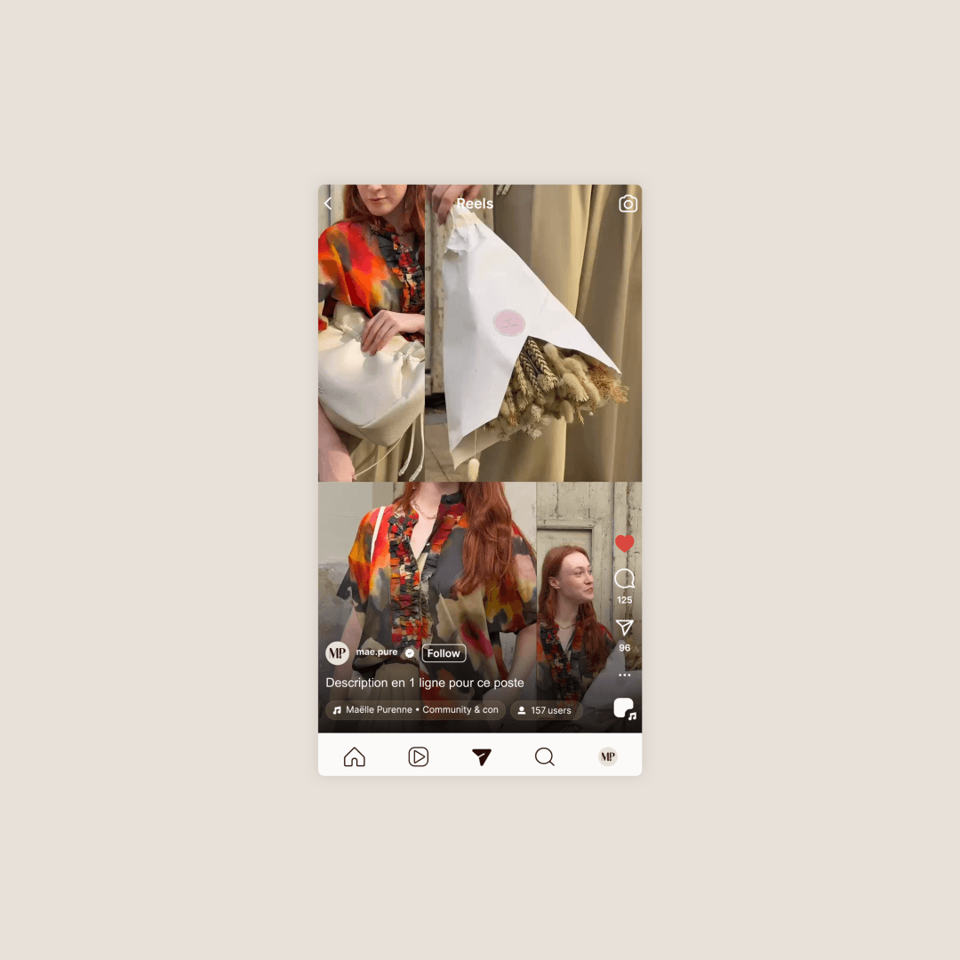 Image de couverture de la vidéo réalisée pour la boutique de prêt-à-porter Blanche à Nantes.