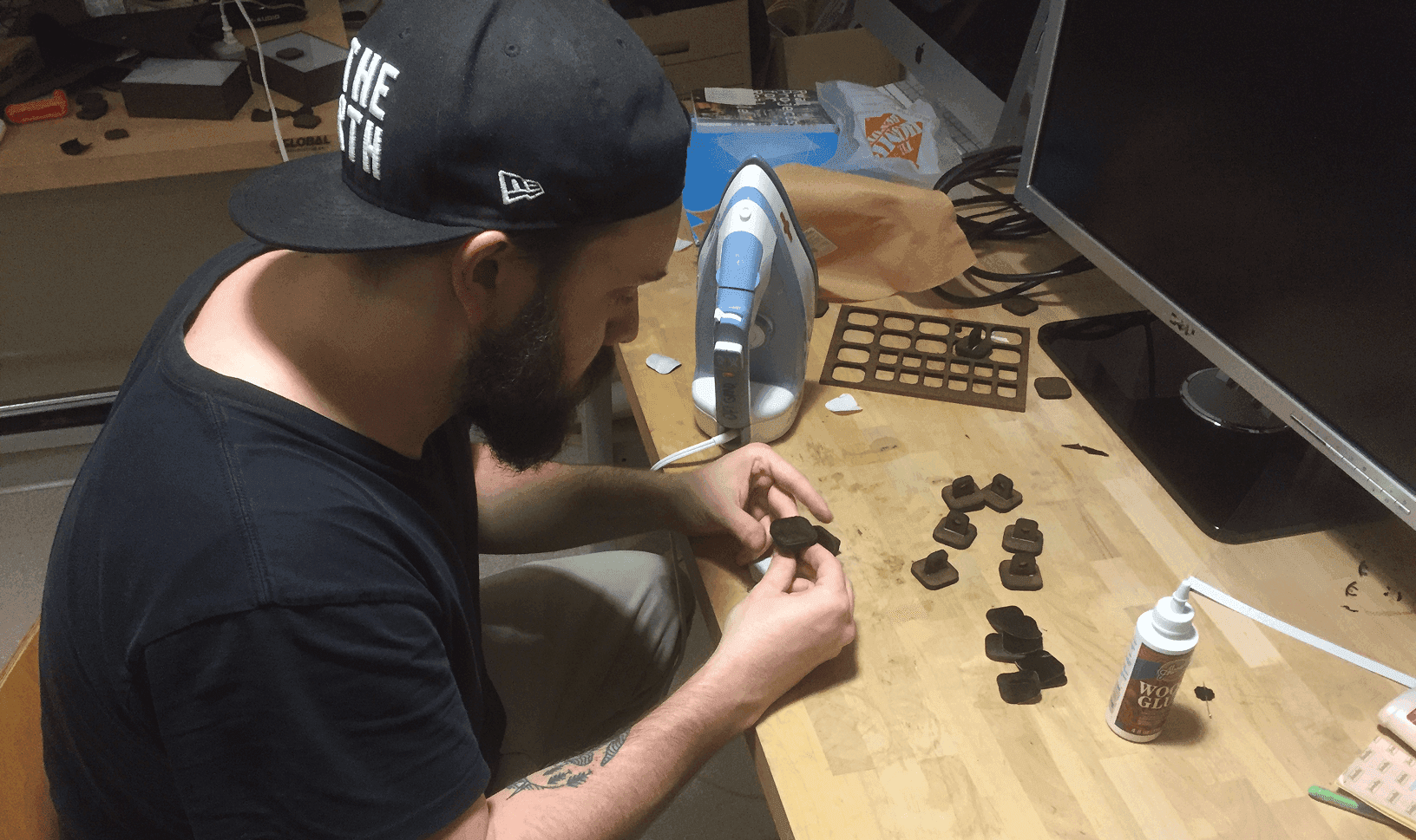 Gif showing the interaction between the two boxes.