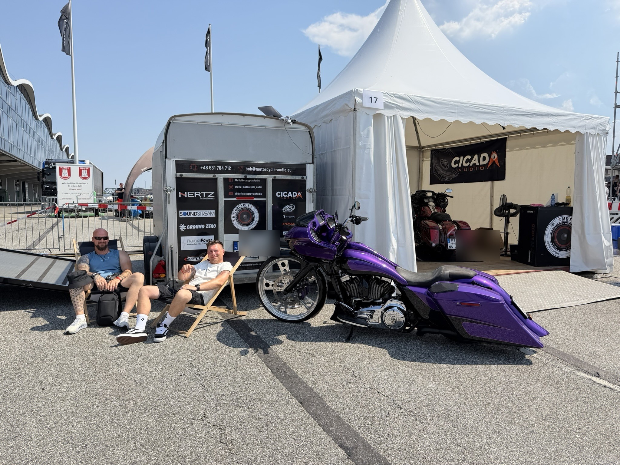 Impression der MotorCycle Audio Crew – Harley Days Hamburg 2026