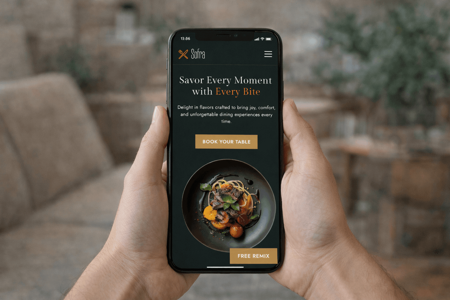 A mockup of Freelio's mobile app