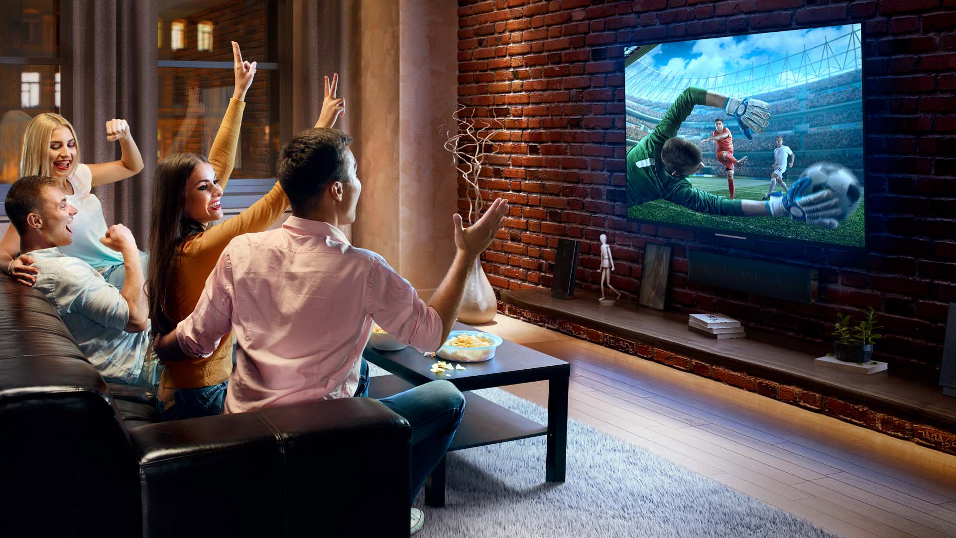 Imagen de persona viendo tv