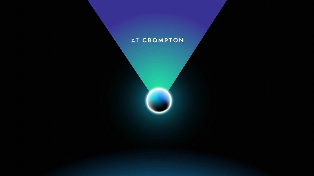 Motion graphics video showcasing Crompton LED Bulb range and key features.