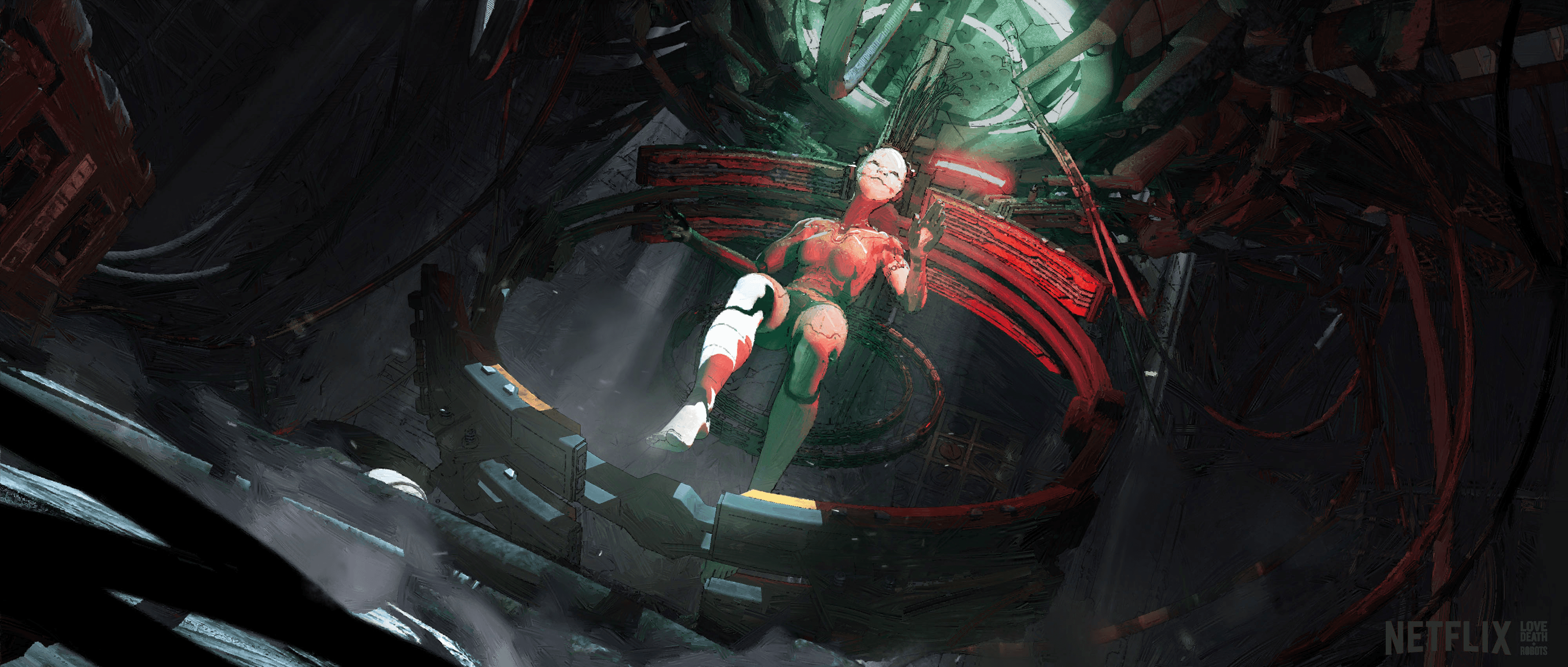 Spider-Rose concept art – environment design reinforcing the unsettling narrative tone