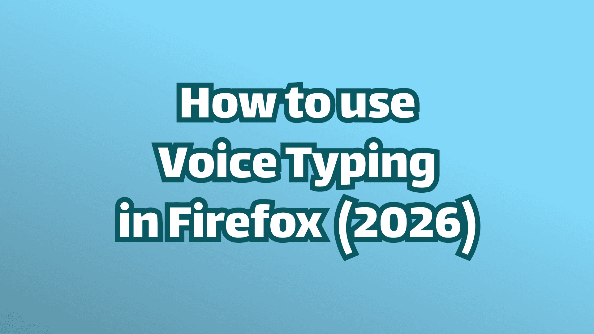 カバー画像: 2026年にFirefoxで音声入力アプリを使用する方法
