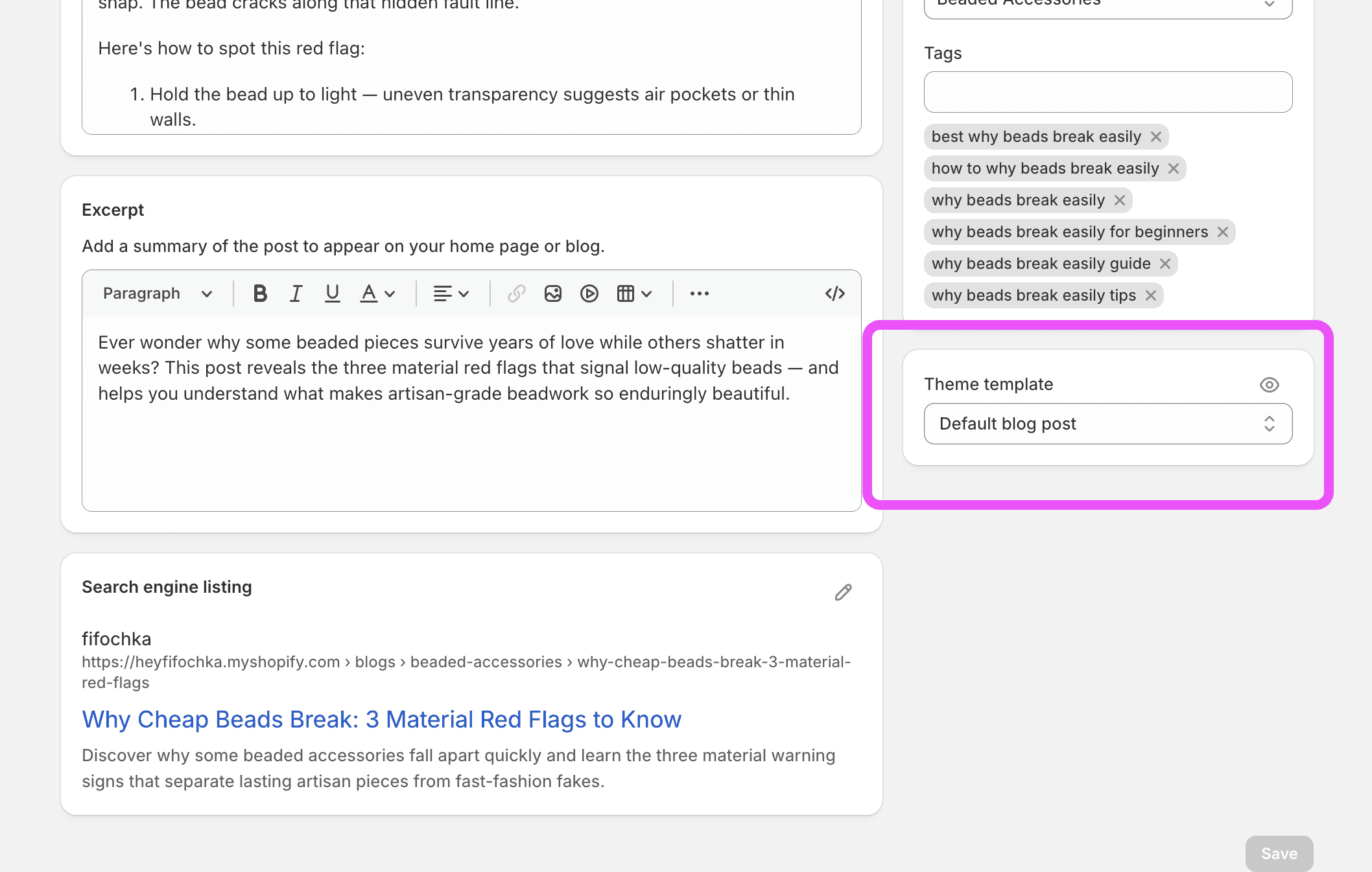 how to customize shopify blogs with no code app