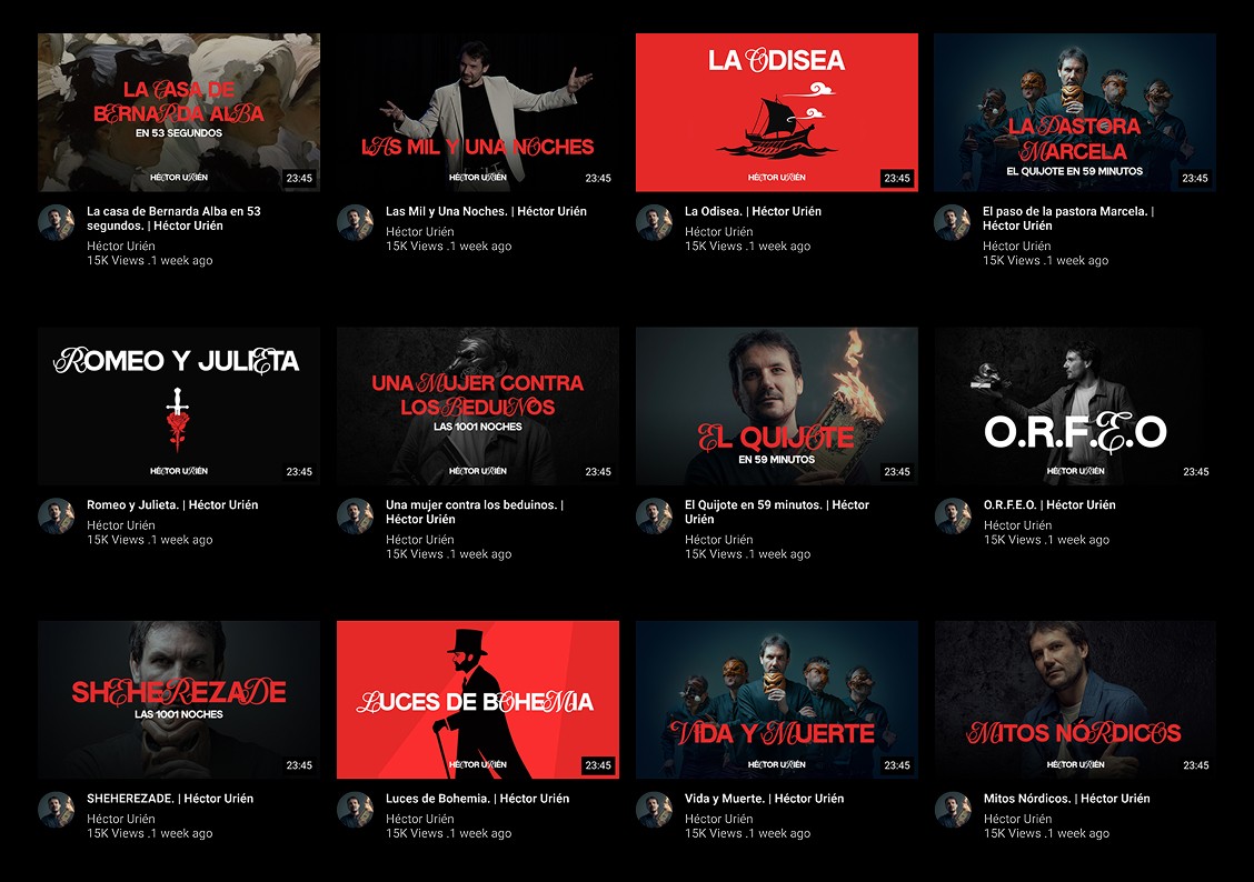 Portadas Youtube Héctor Urién