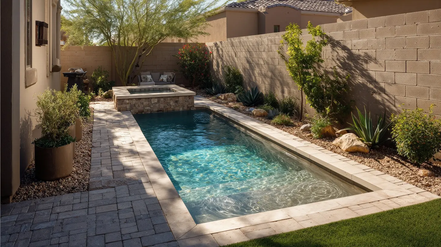 photo of newly remodeled arizona backyard