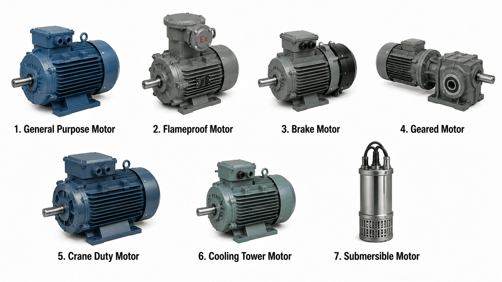 types of induction motor based on application